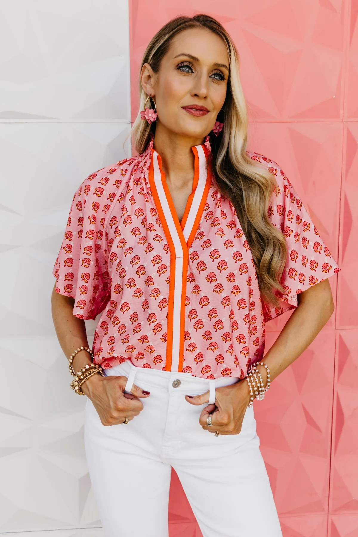 The Shawn Puff Sleeve Floral Top - Image 7