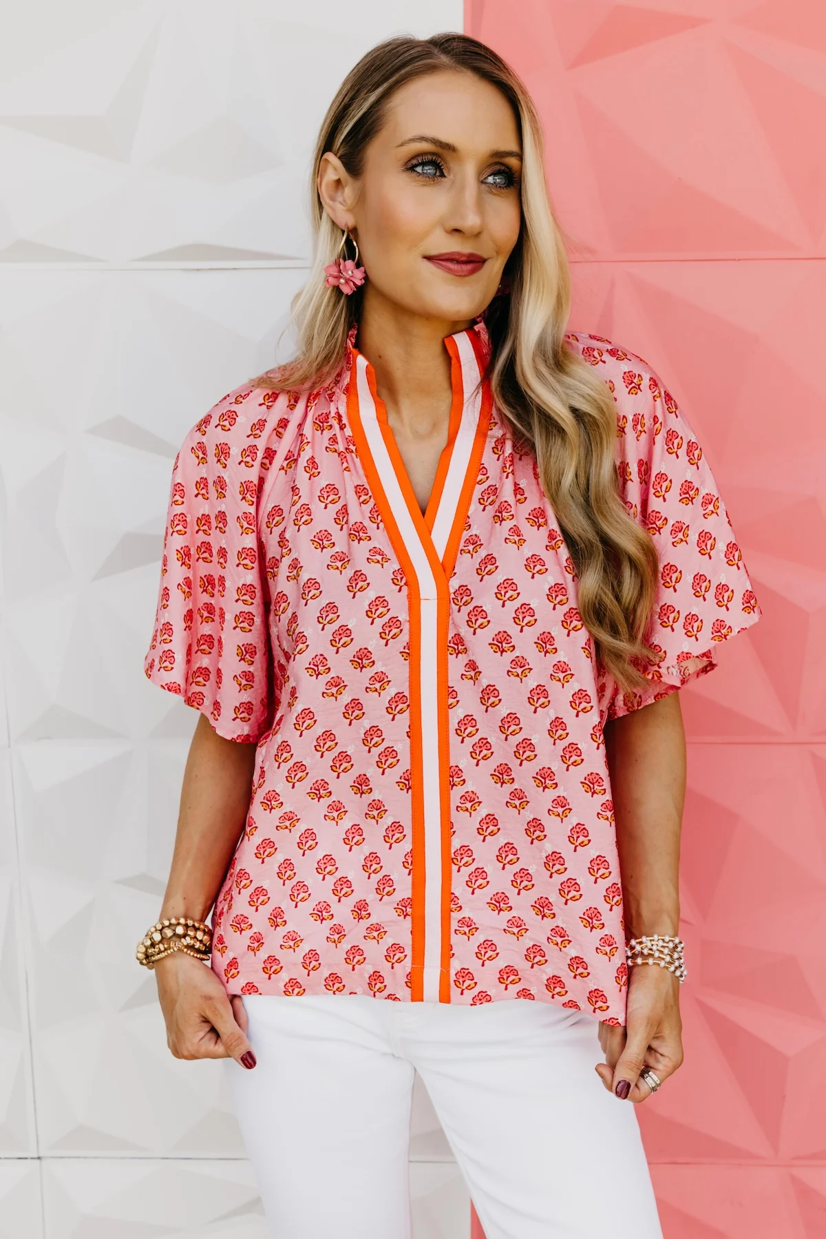 The Shawn Puff Sleeve Floral Top - Image 9