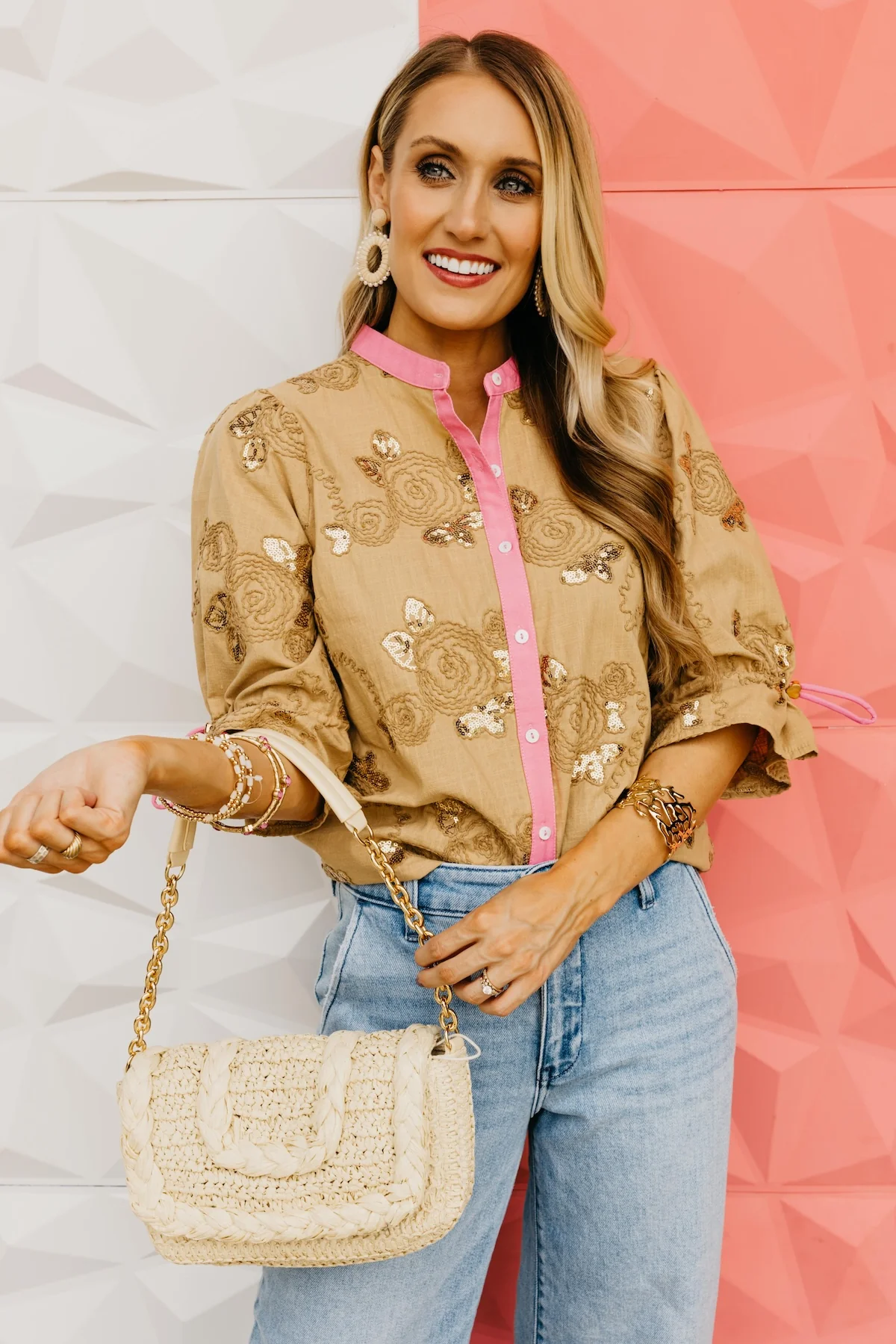 The Shelbie Floral Embroidered Shirt - Image 4