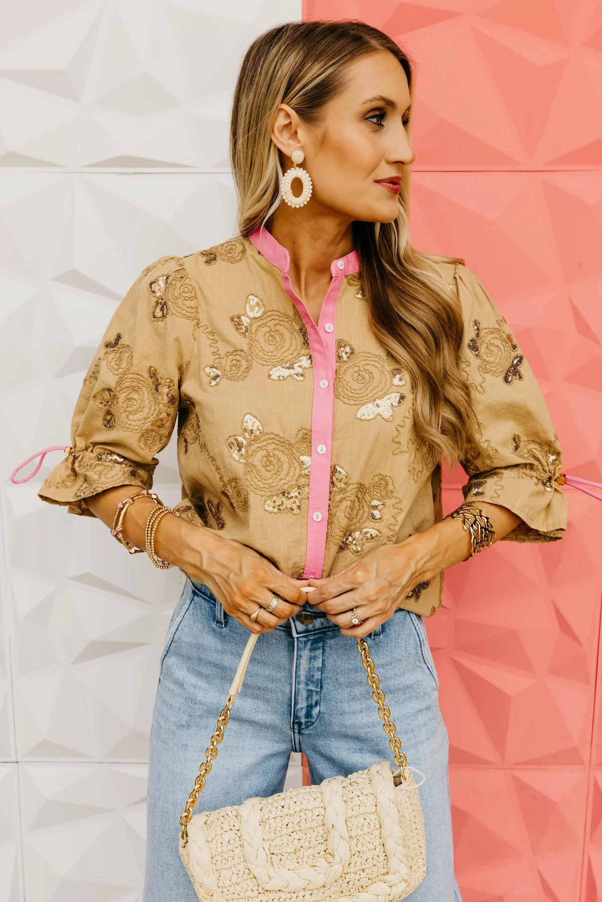 The Shelbie Floral Embroidered Shirt - Image 6