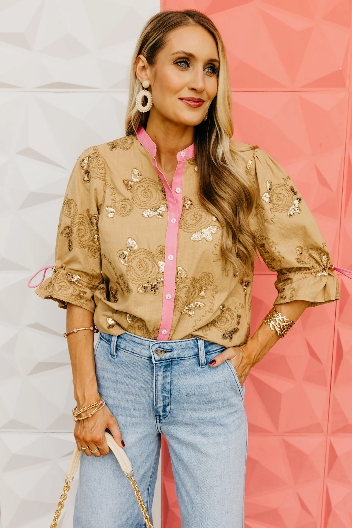 The Shelbie Floral Embroidered Shirt - Image 7