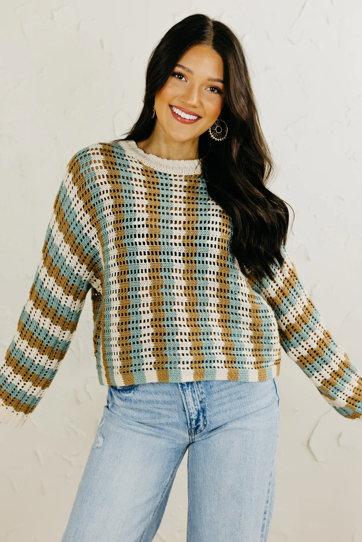 The Sheril Stripe Dolman Sweater - Image 10