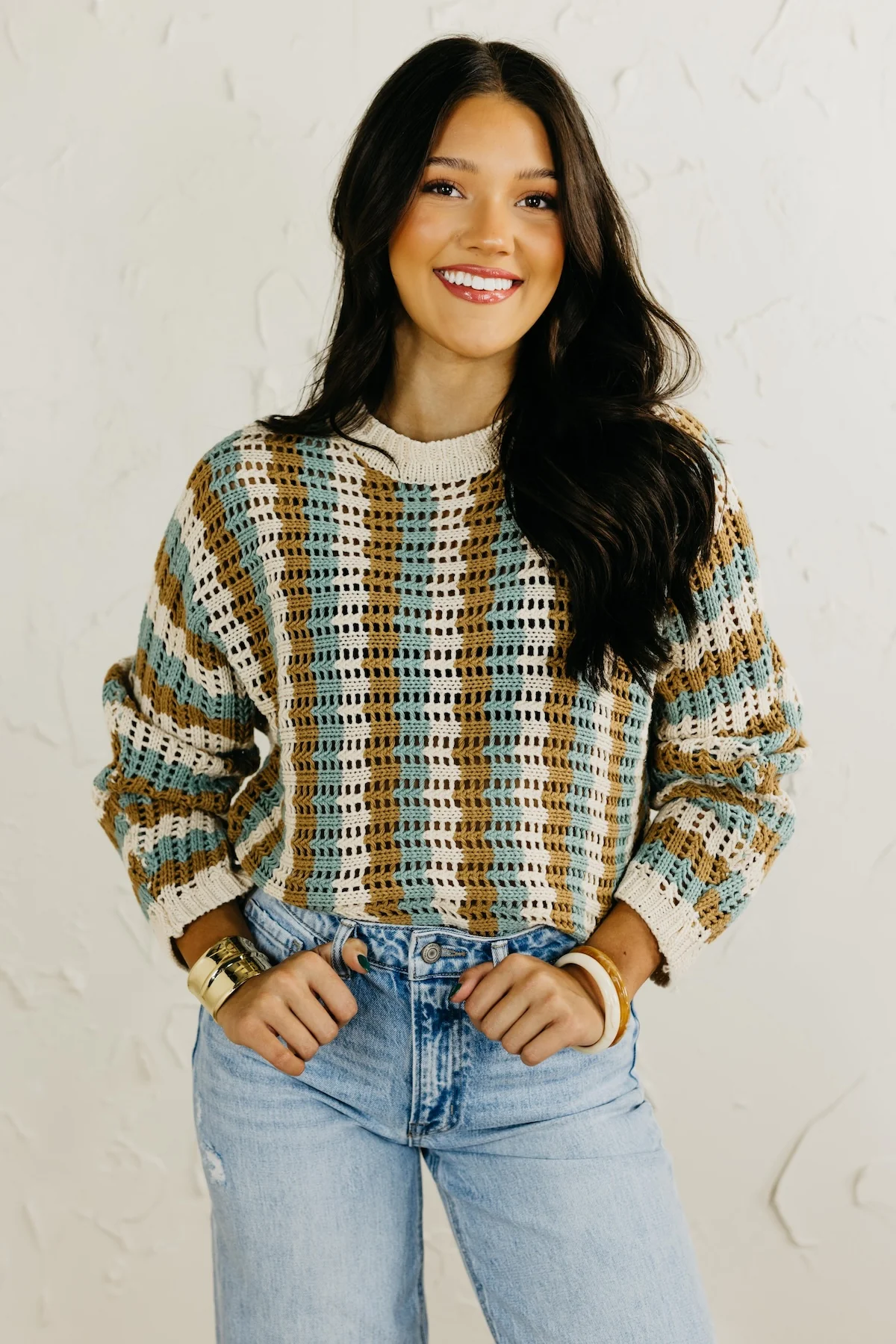 The Sheril Stripe Dolman Sweater - Image 6