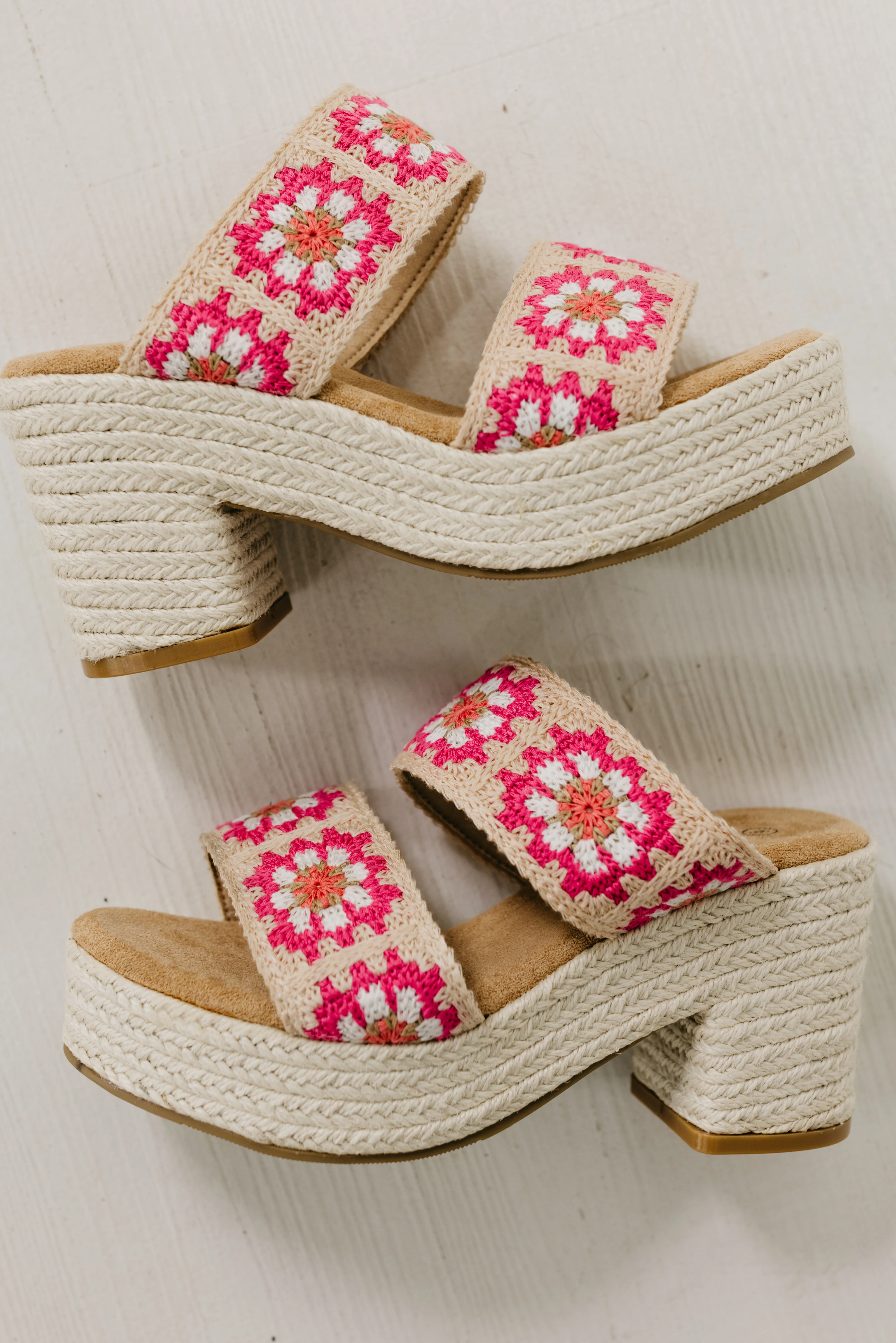 The Shirin Floral Crochet Platform Heel - Image 2