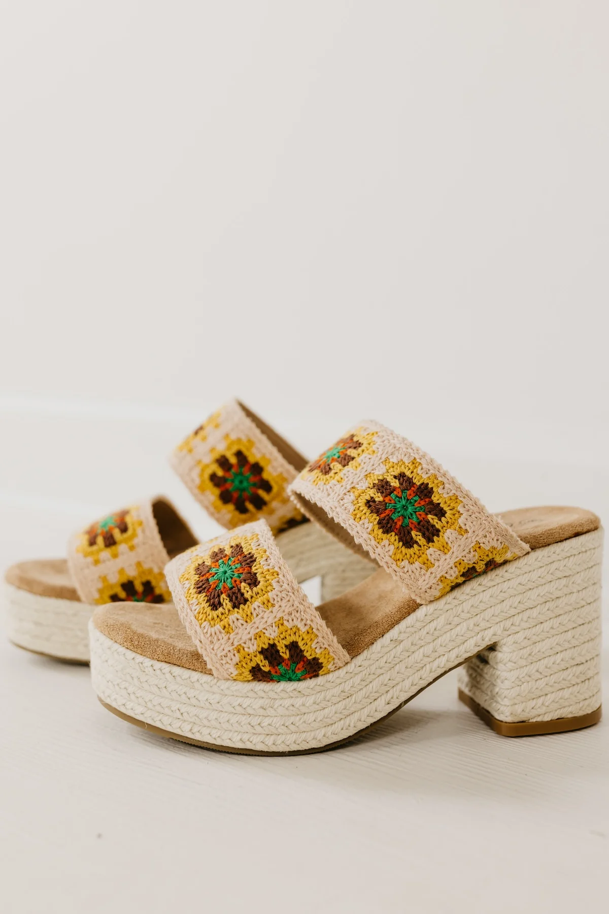 The Shirin Floral Crochet Platform Heel - Image 2