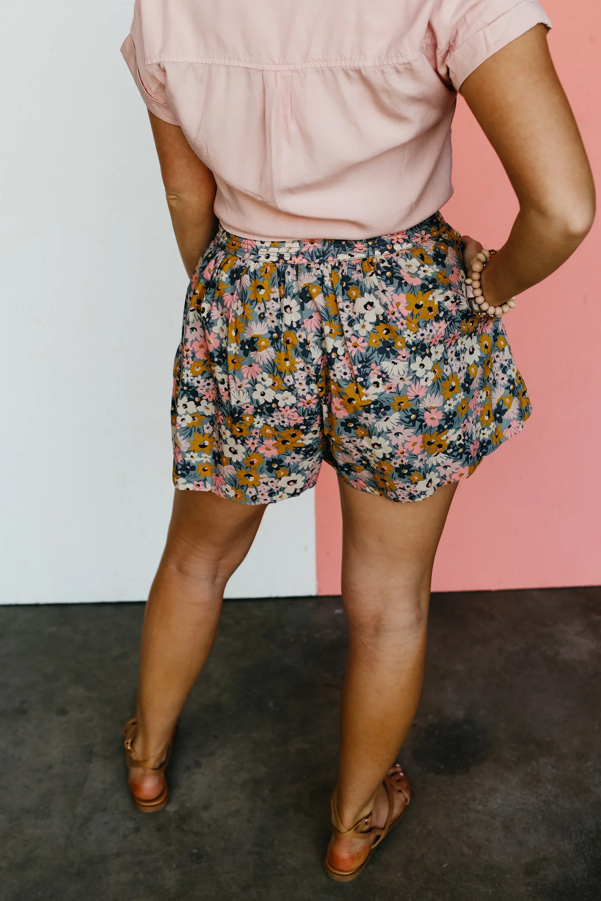 The Skye Floral Belted Balloon Shorts - FINAL SALE - Image 6