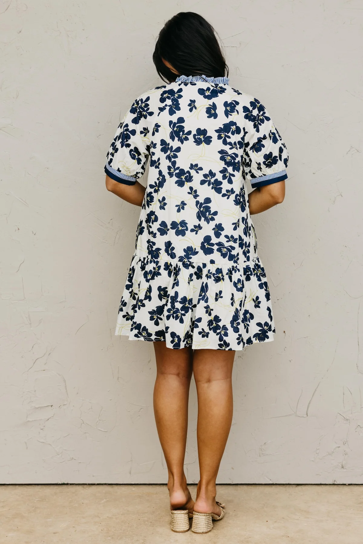 The Skyler Floral Tie Mini Dress - Image 7