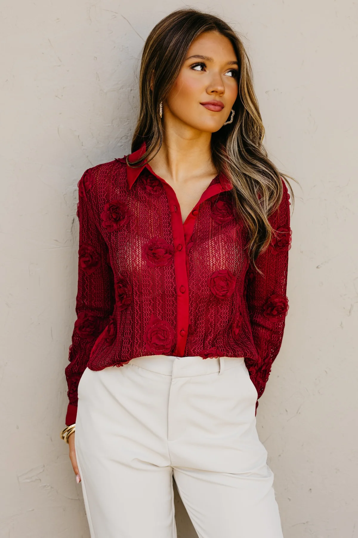 The Sonya Floral Knit Shirt - Image 10