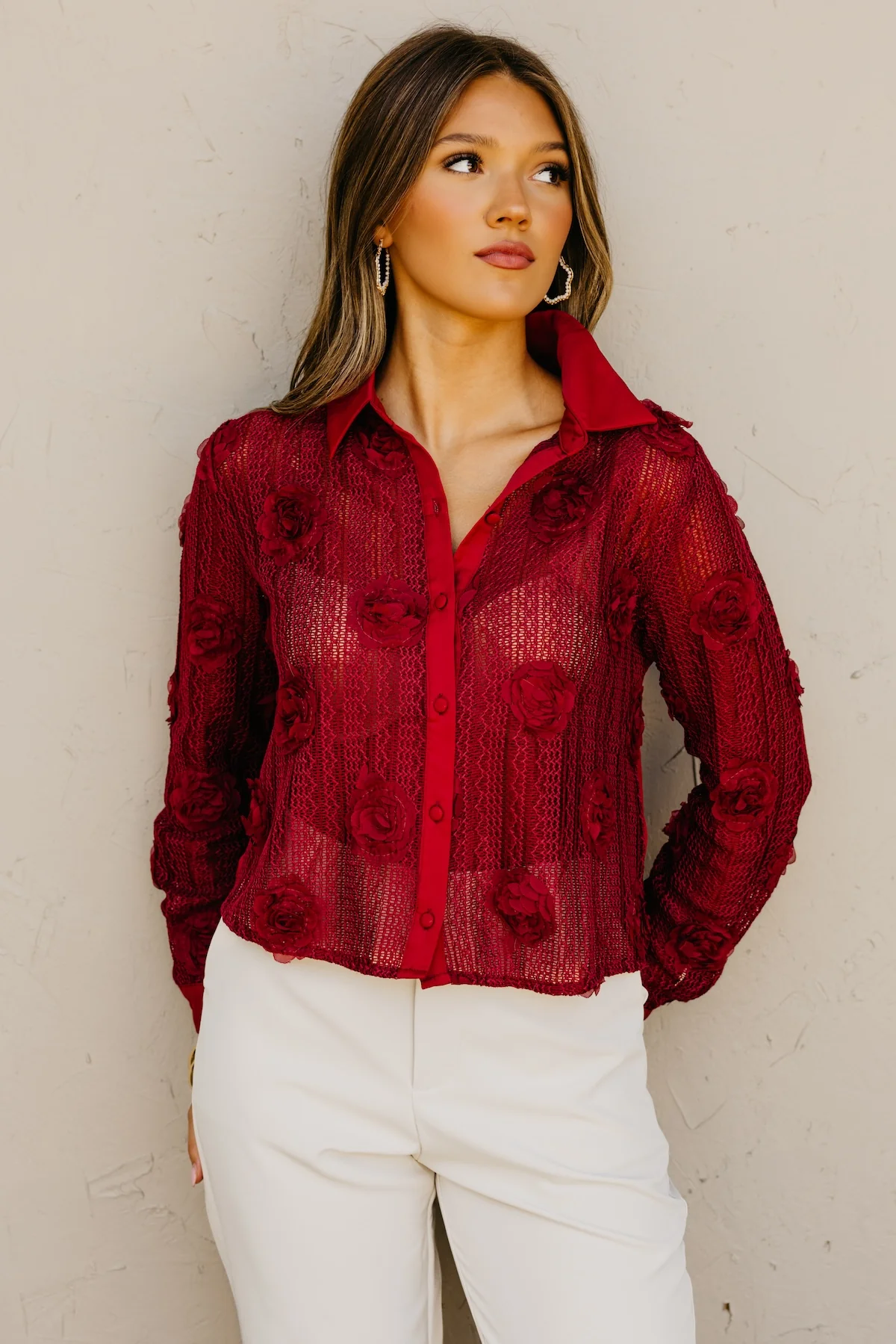 The Sonya Floral Knit Shirt - Image 12