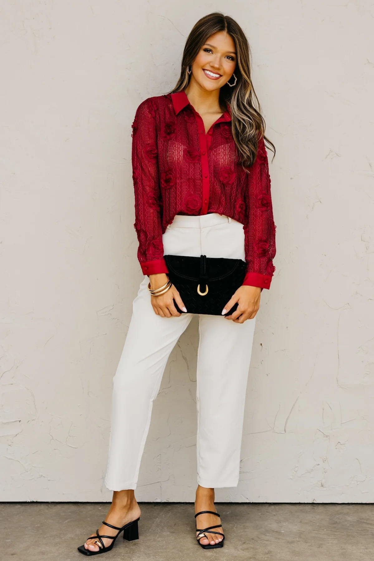 The Sonya Floral Knit Shirt - Image 2