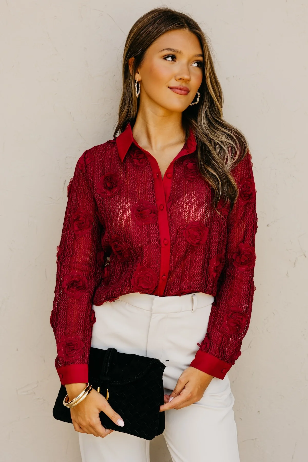The Sonya Floral Knit Shirt - Image 3