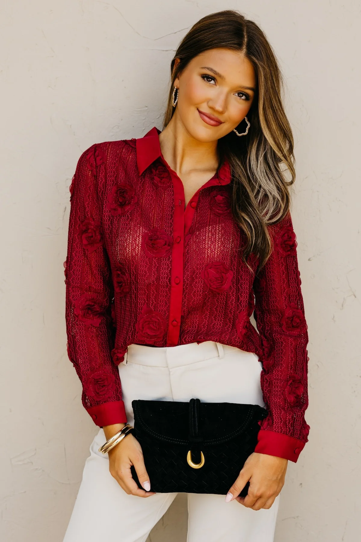 The Sonya Floral Knit Shirt - Image 5
