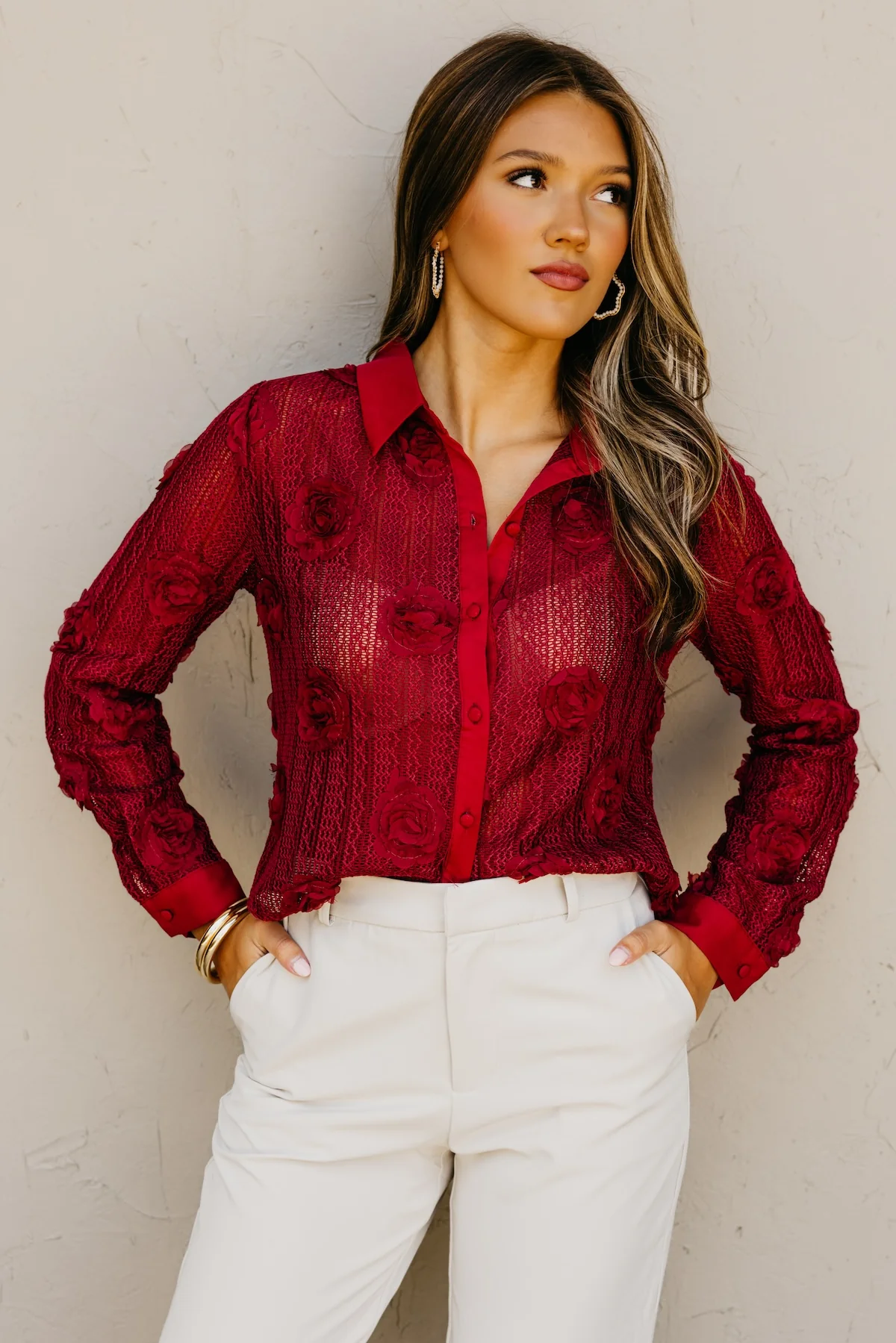 The Sonya Floral Knit Shirt - Image 8