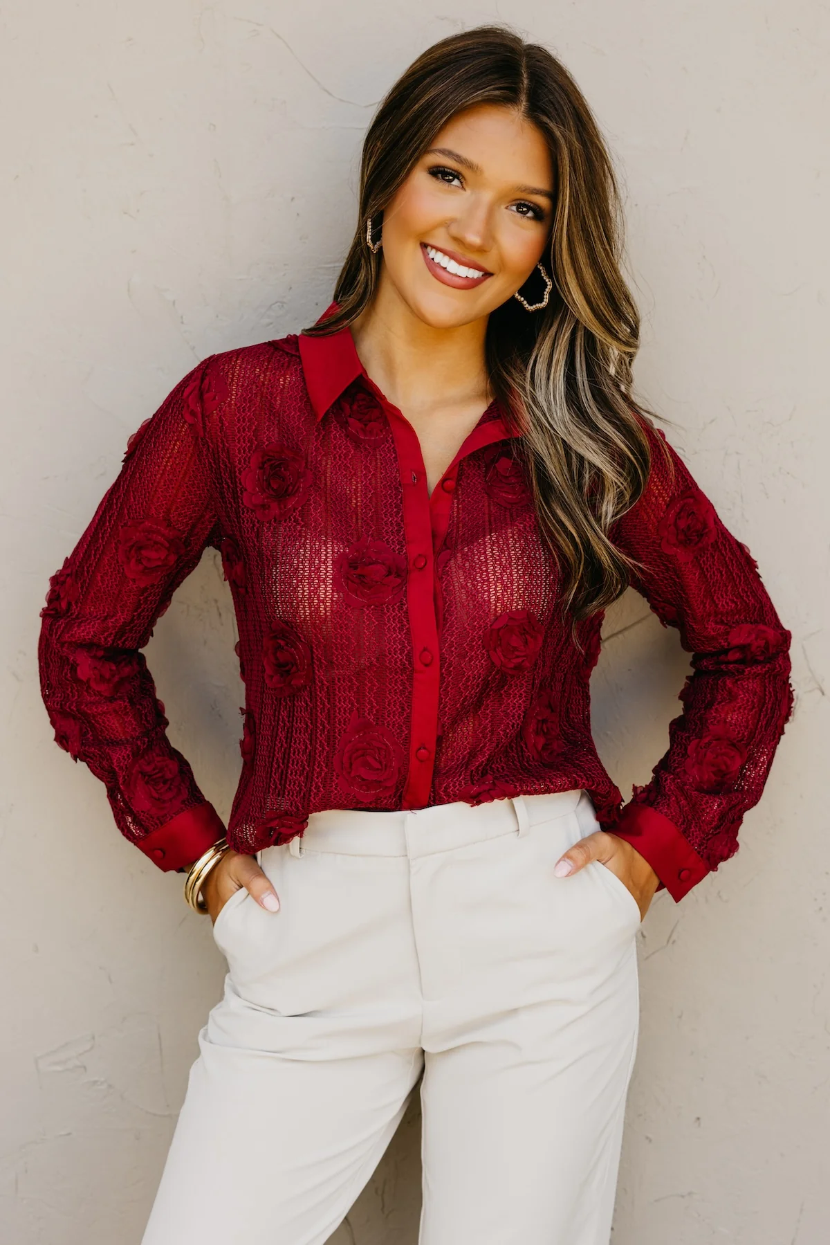 The Sonya Floral Knit Shirt - Image 9