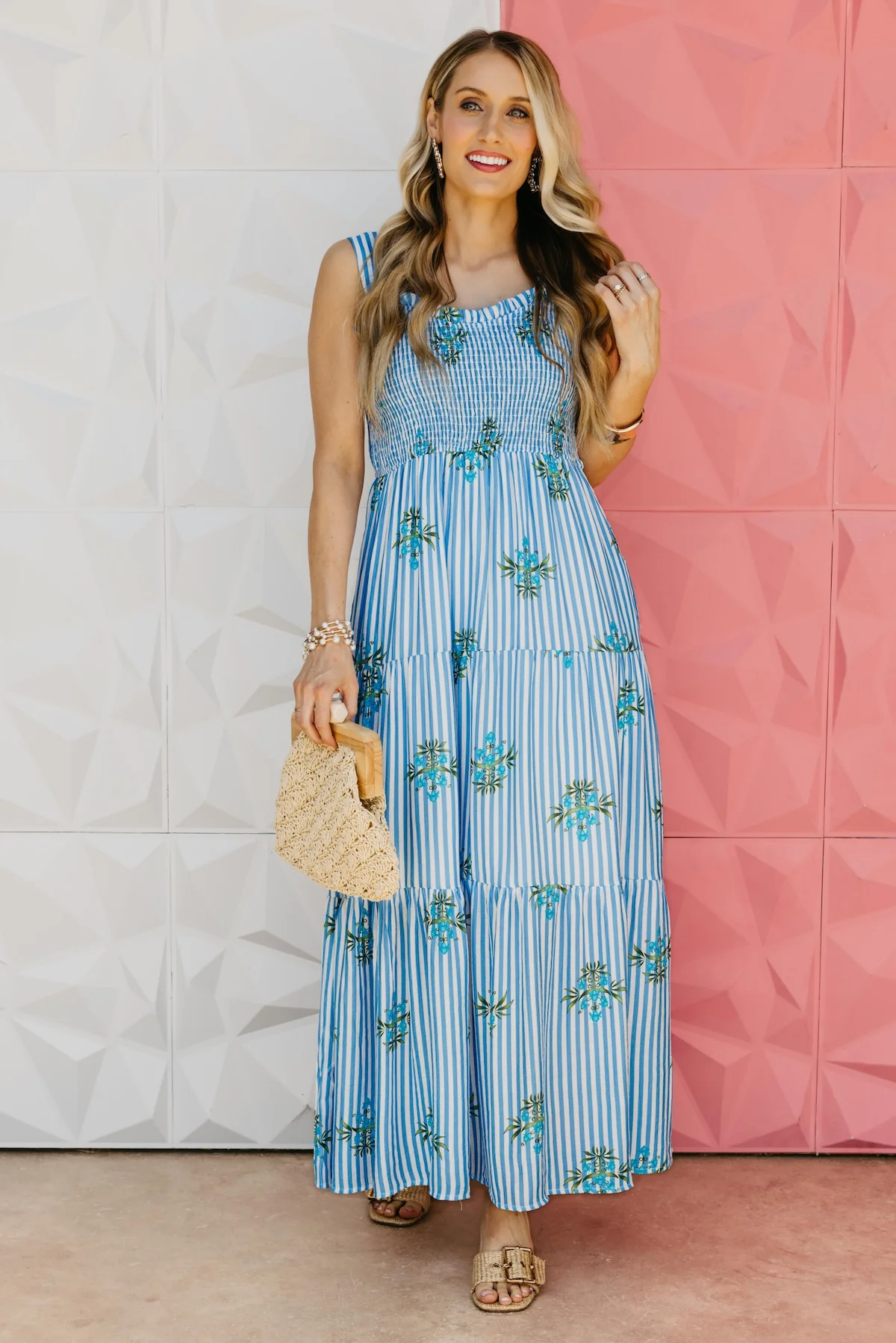 The Stephen Smocked Tiered Maxi Dress - Image 3