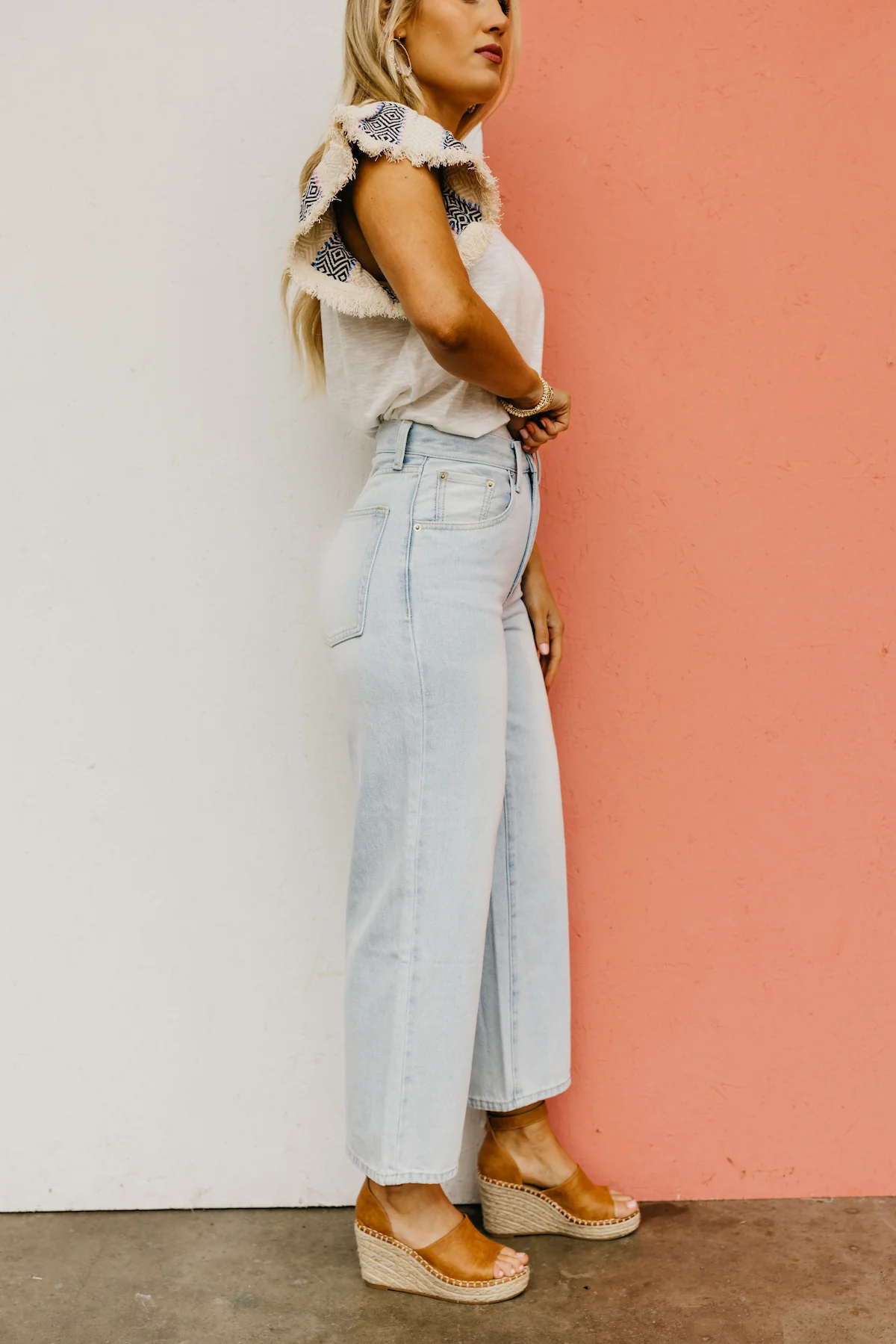 The Thea Adjustable Waist Crop Denim - Image 11