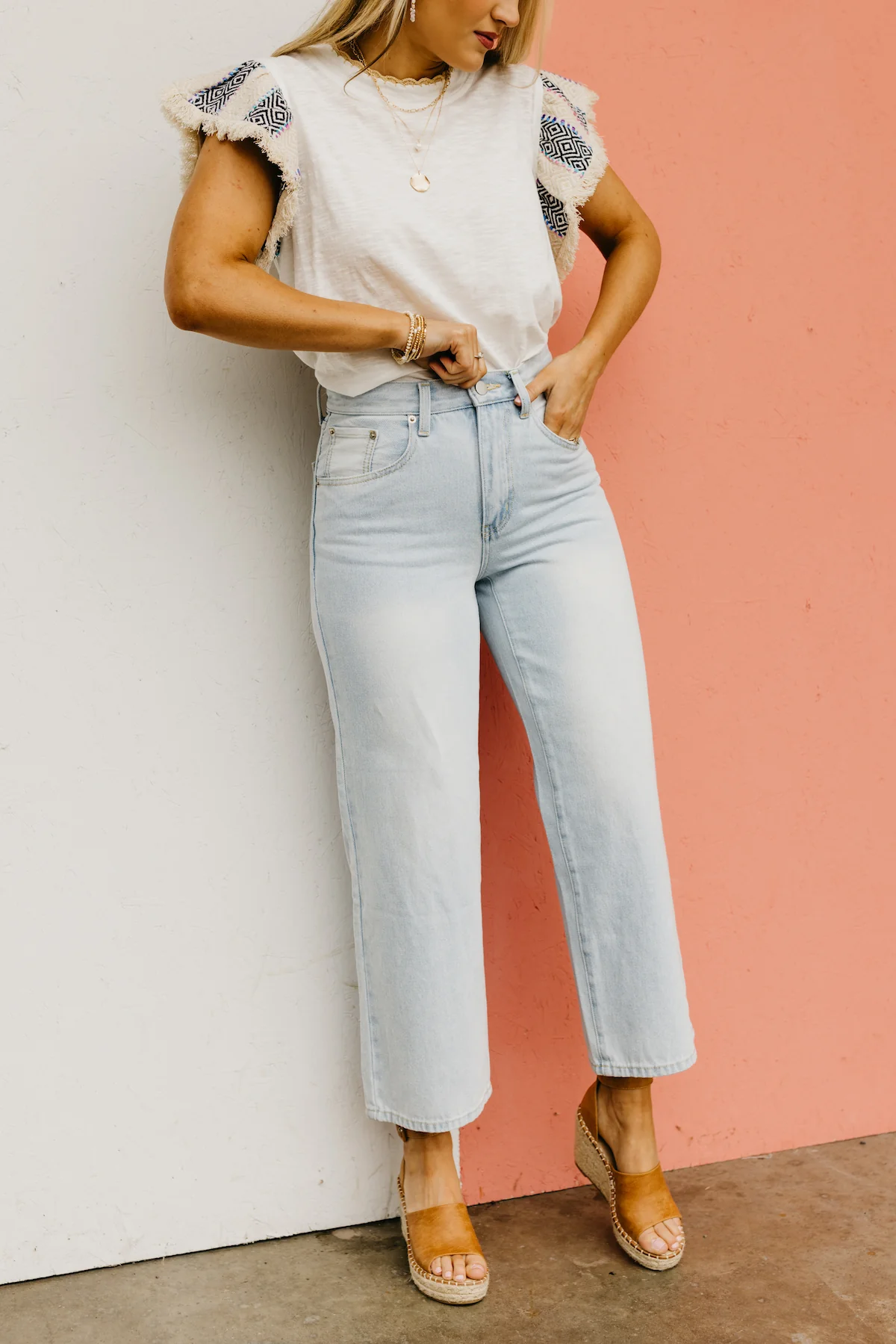 The Thea Adjustable Waist Crop Denim - Image 8