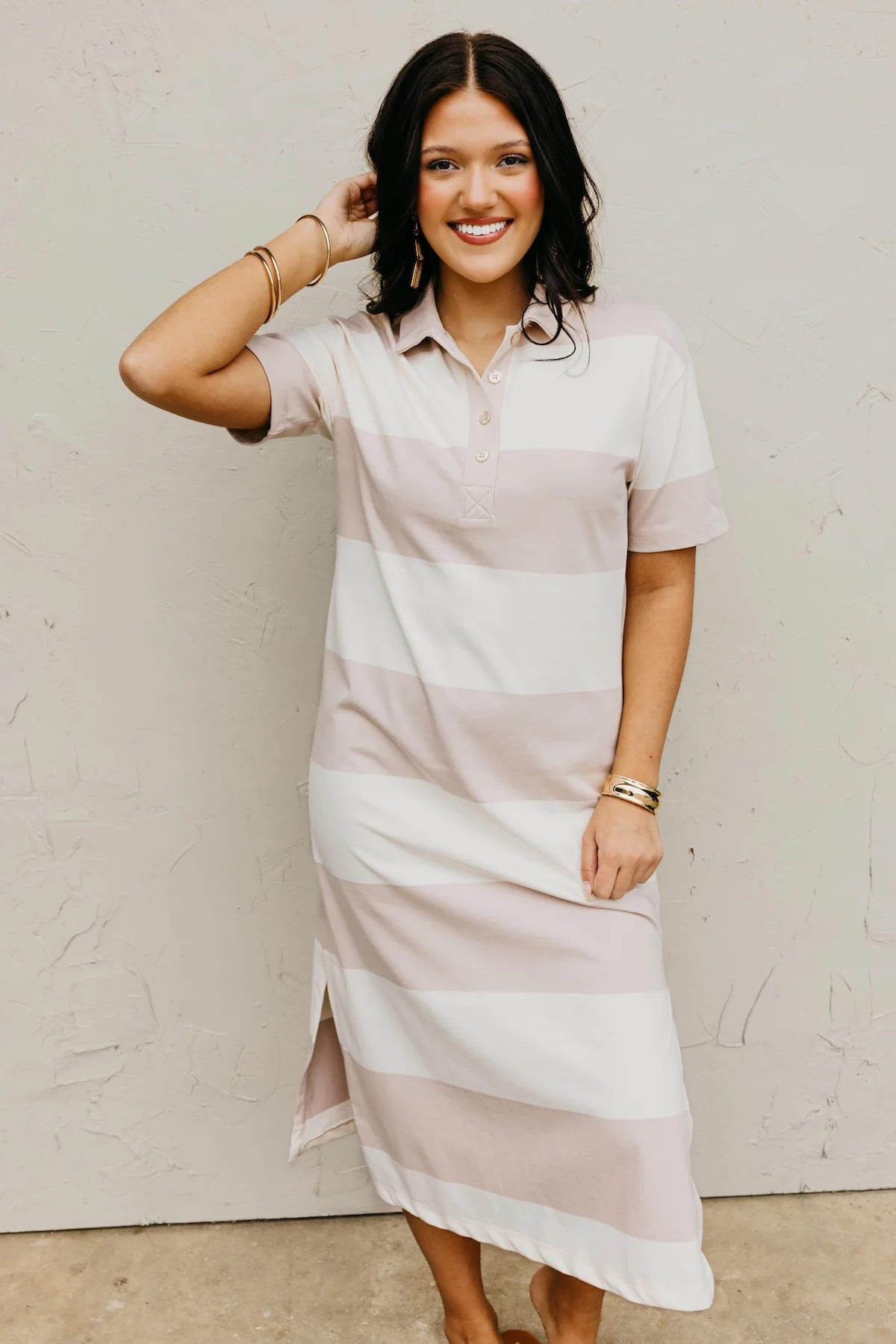 The Thiago Chunky Stripe Midi Dress - Image 7