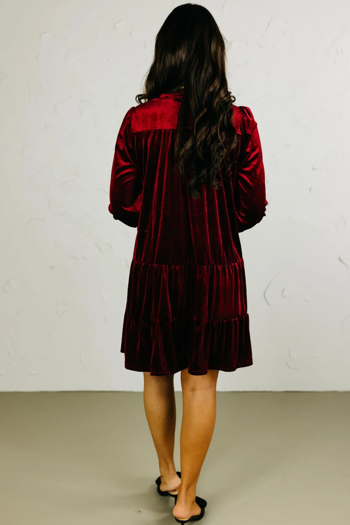 The Timmy Velvet Mini Dress - Image 10