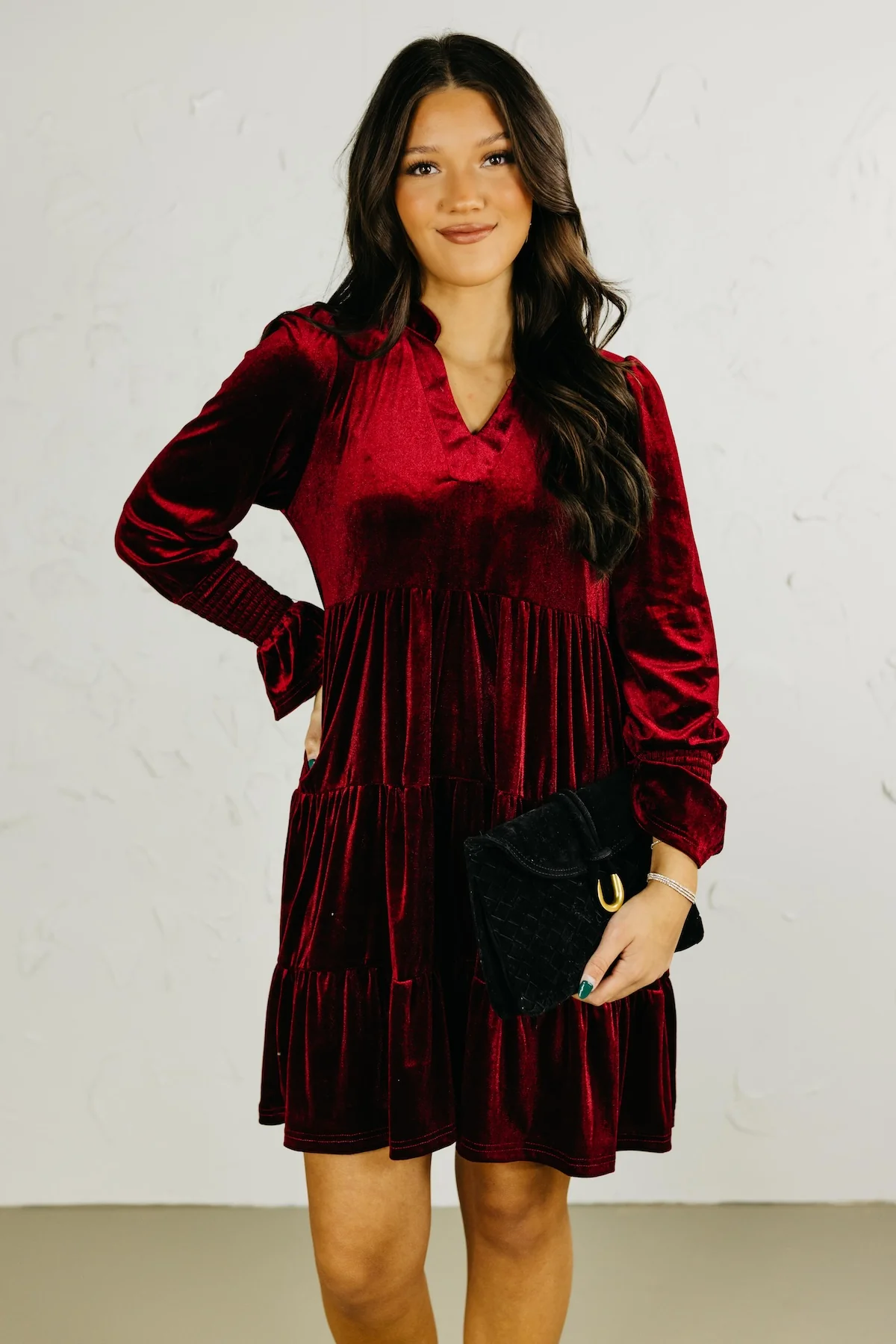 The Timmy Velvet Mini Dress - Image 4