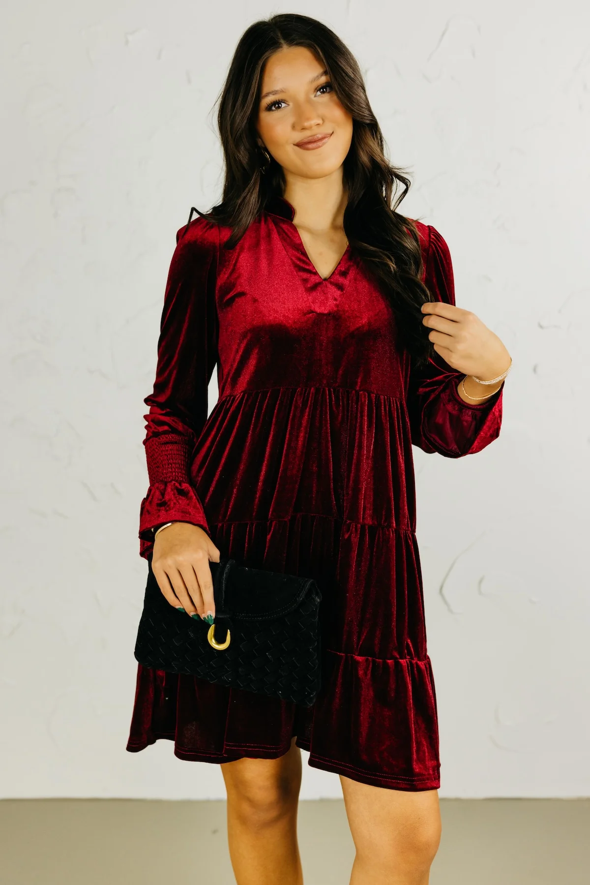 The Timmy Velvet Mini Dress - Image 6