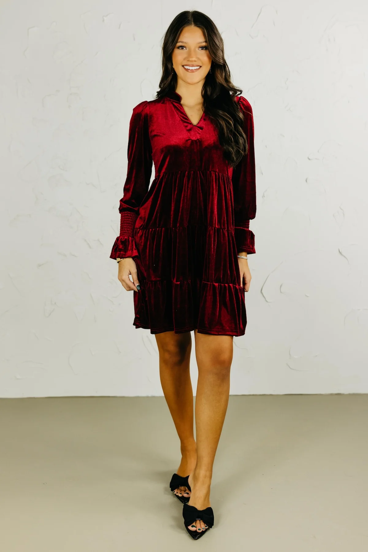 The Timmy Velvet Mini Dress - Image 7