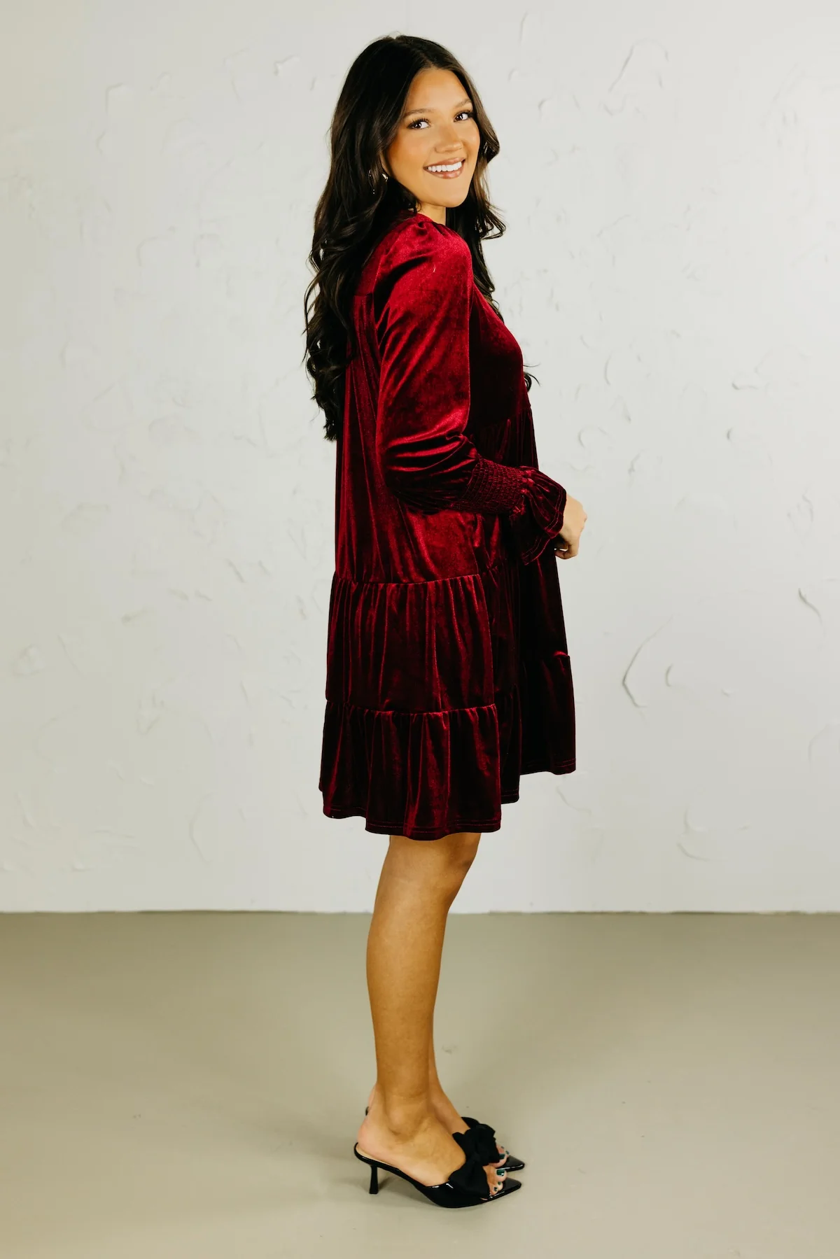 The Timmy Velvet Mini Dress - Image 9
