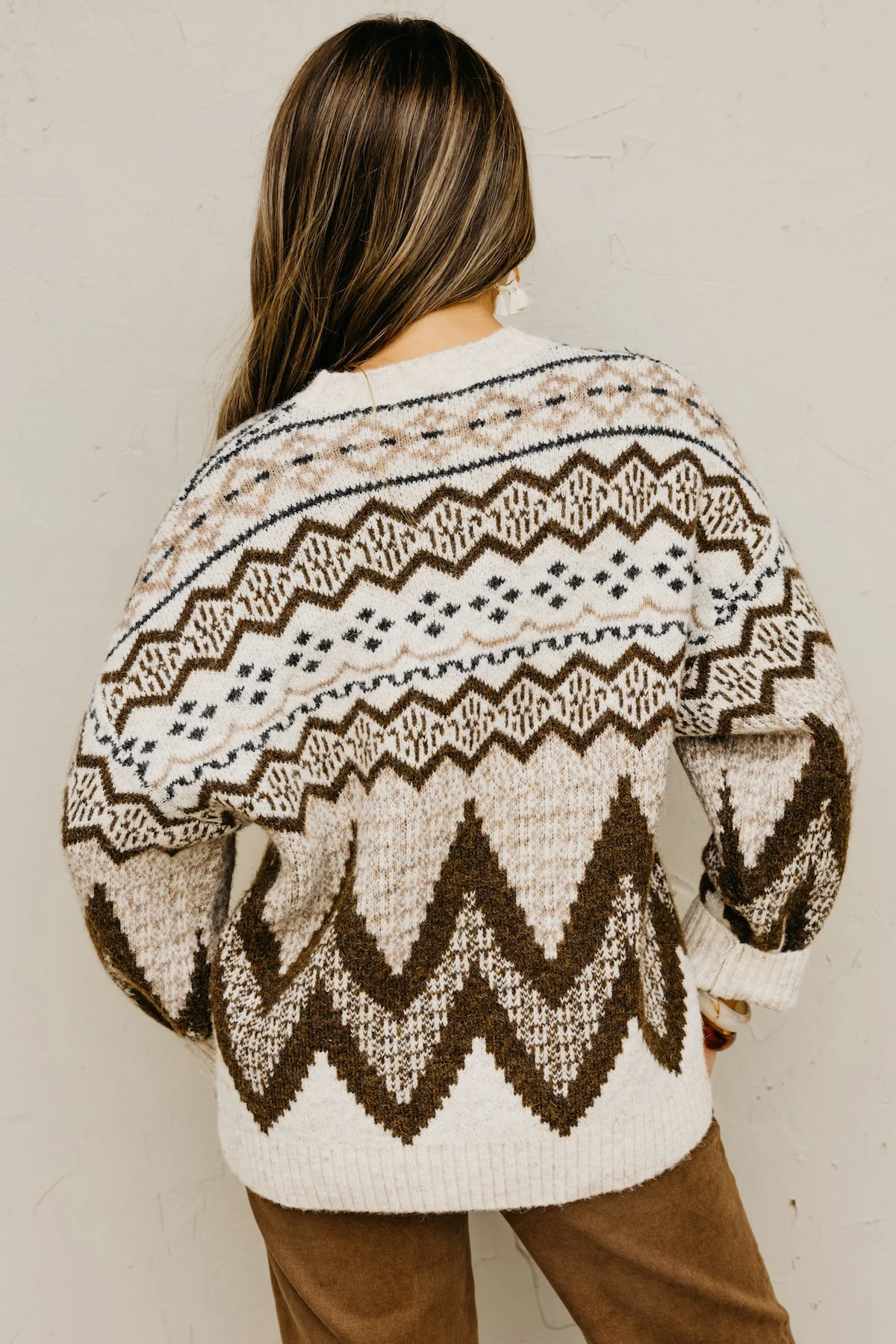 The Trina Fair Isle Print Sweater - Image 13