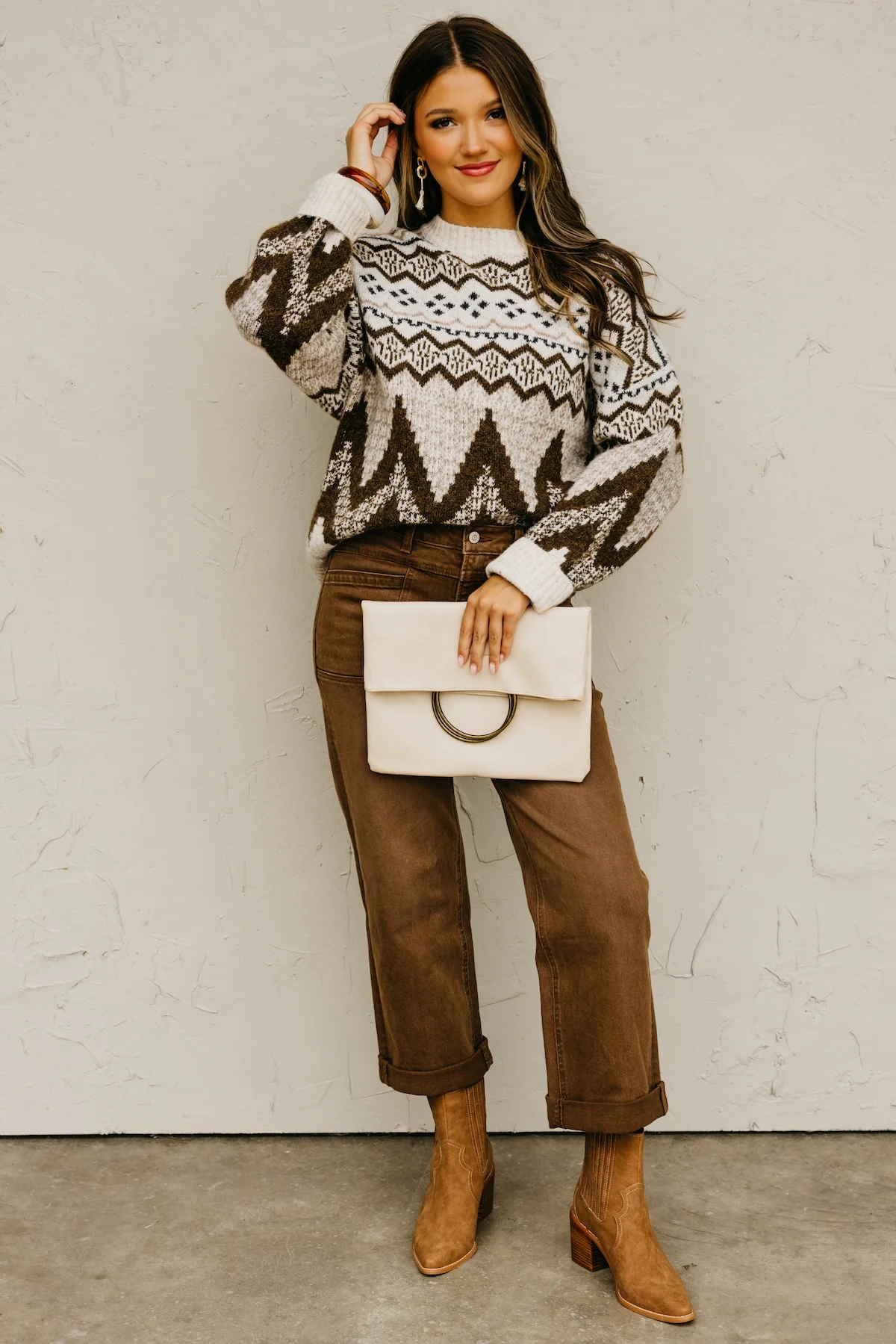 The Trina Fair Isle Print Sweater - Image 2