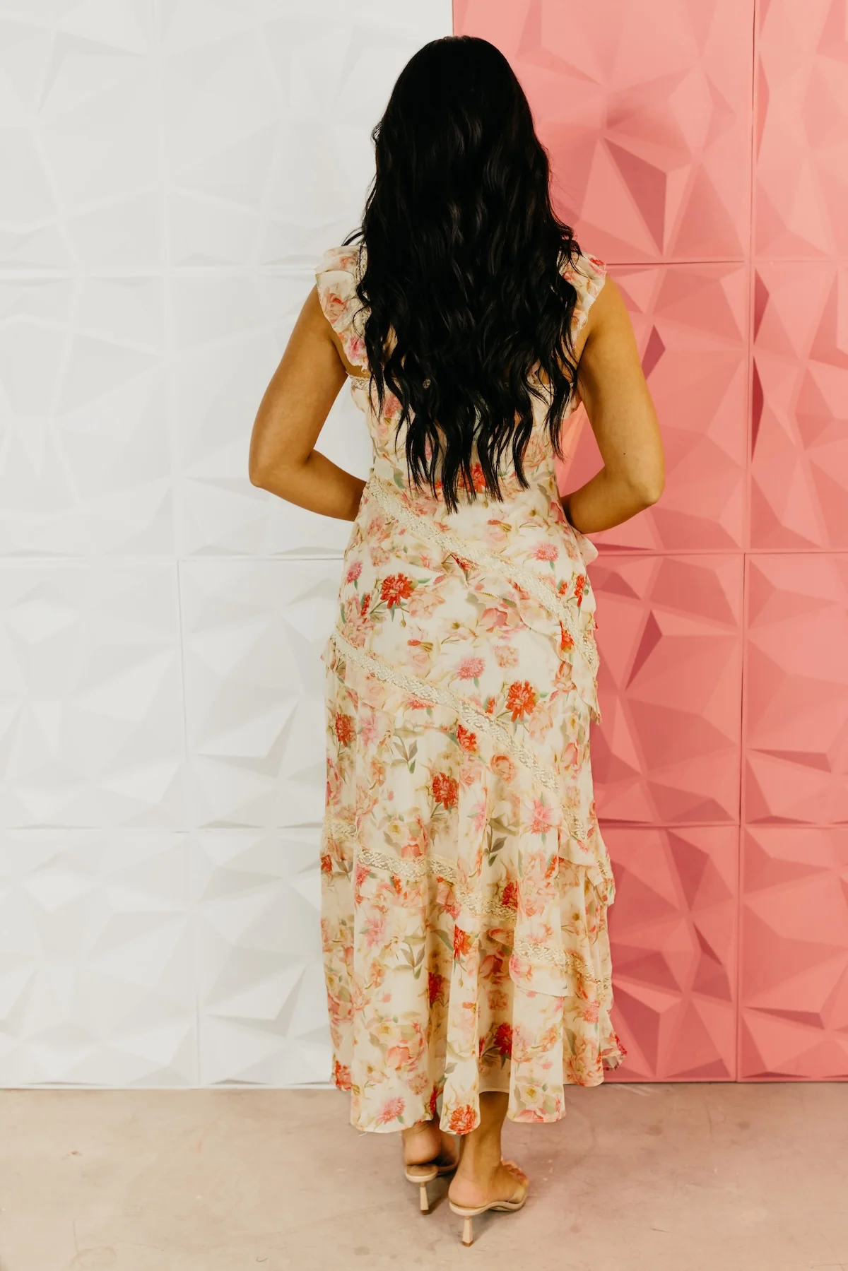 The Tristan Floral Lace Maxi Dress - Image 10