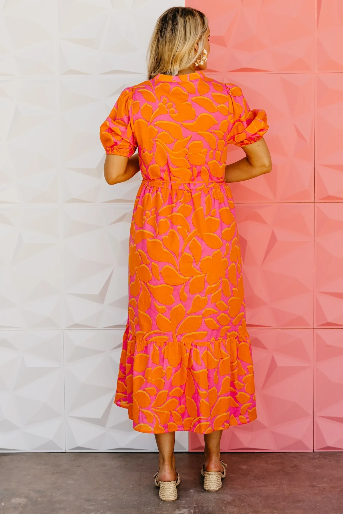 The Troy Floral Button Down Midi Dress - Image 17
