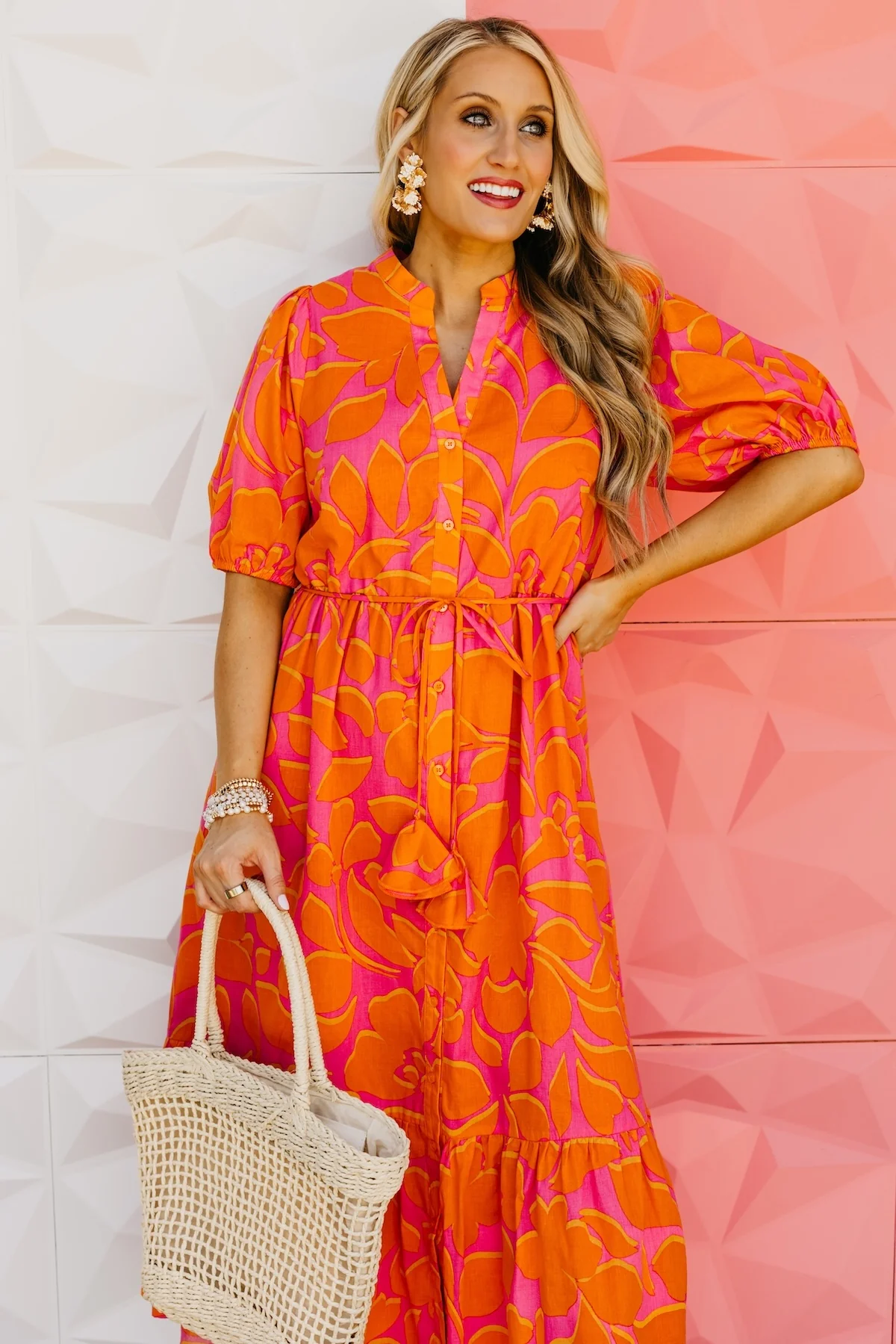 The Troy Floral Button Down Midi Dress - Image 6