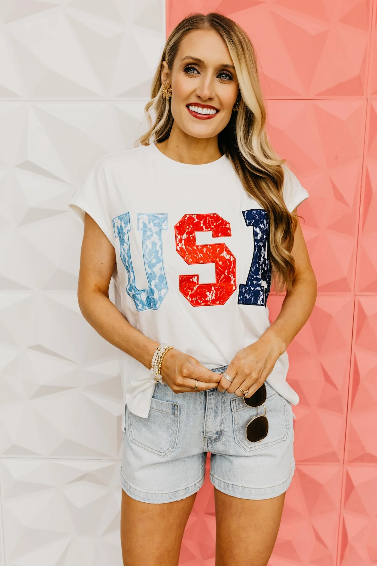 The USA Patch Sleeveless Raglan Tee - Image 6