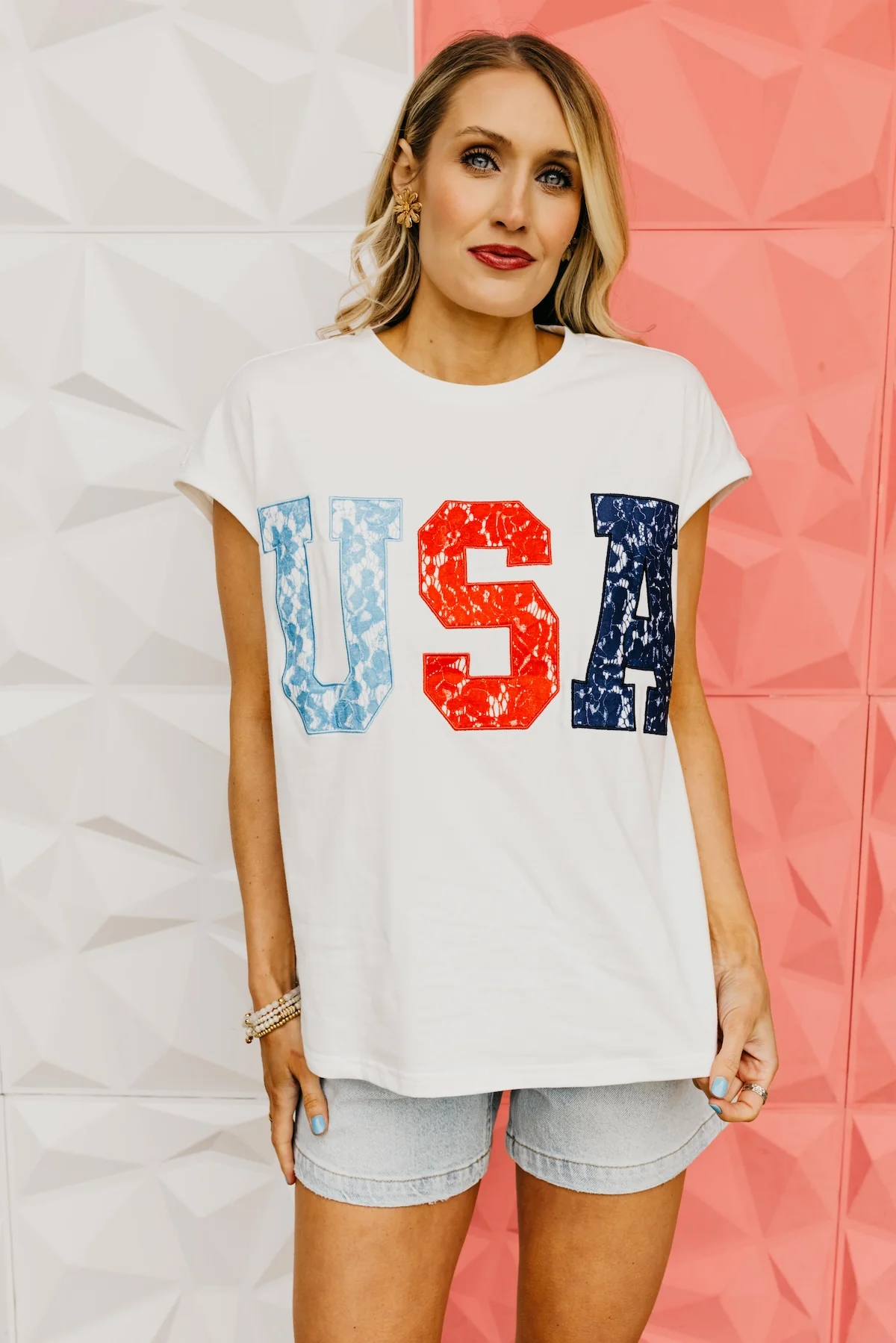 The USA Patch Sleeveless Raglan Tee - Image 7