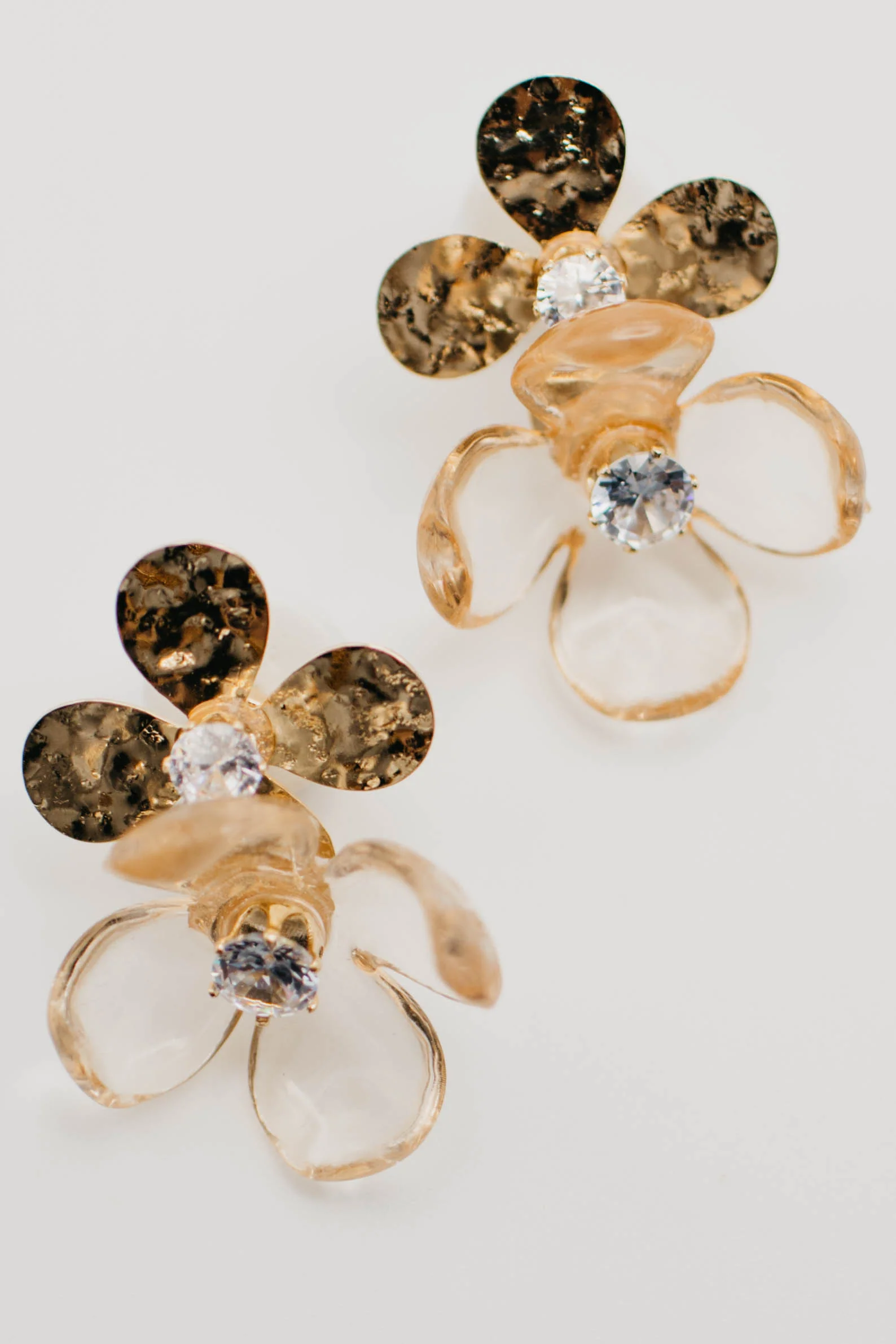 The Vada Metallic Flower Earring - Image 2