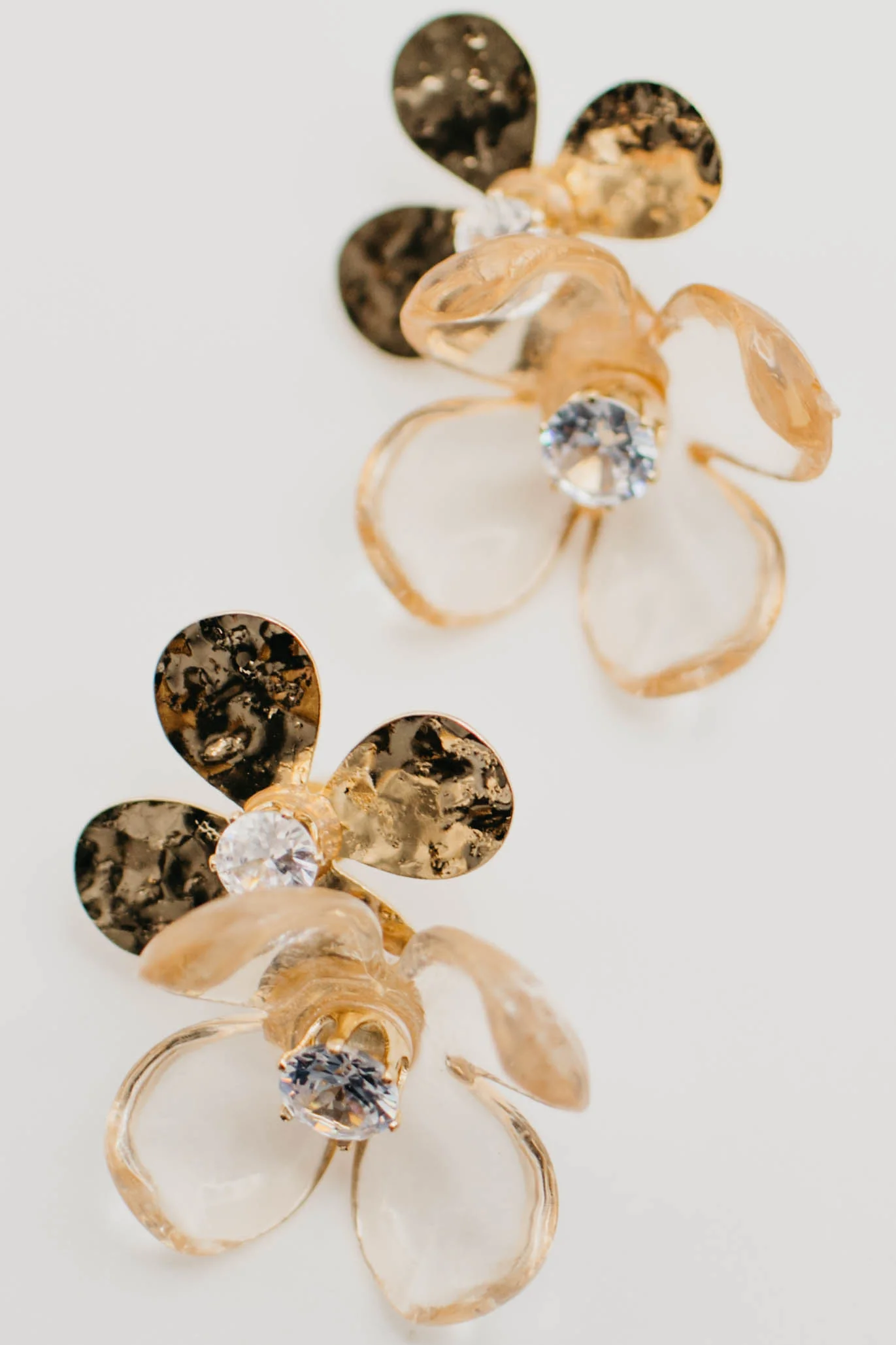 The Vada Metallic Flower Earring - Image 3