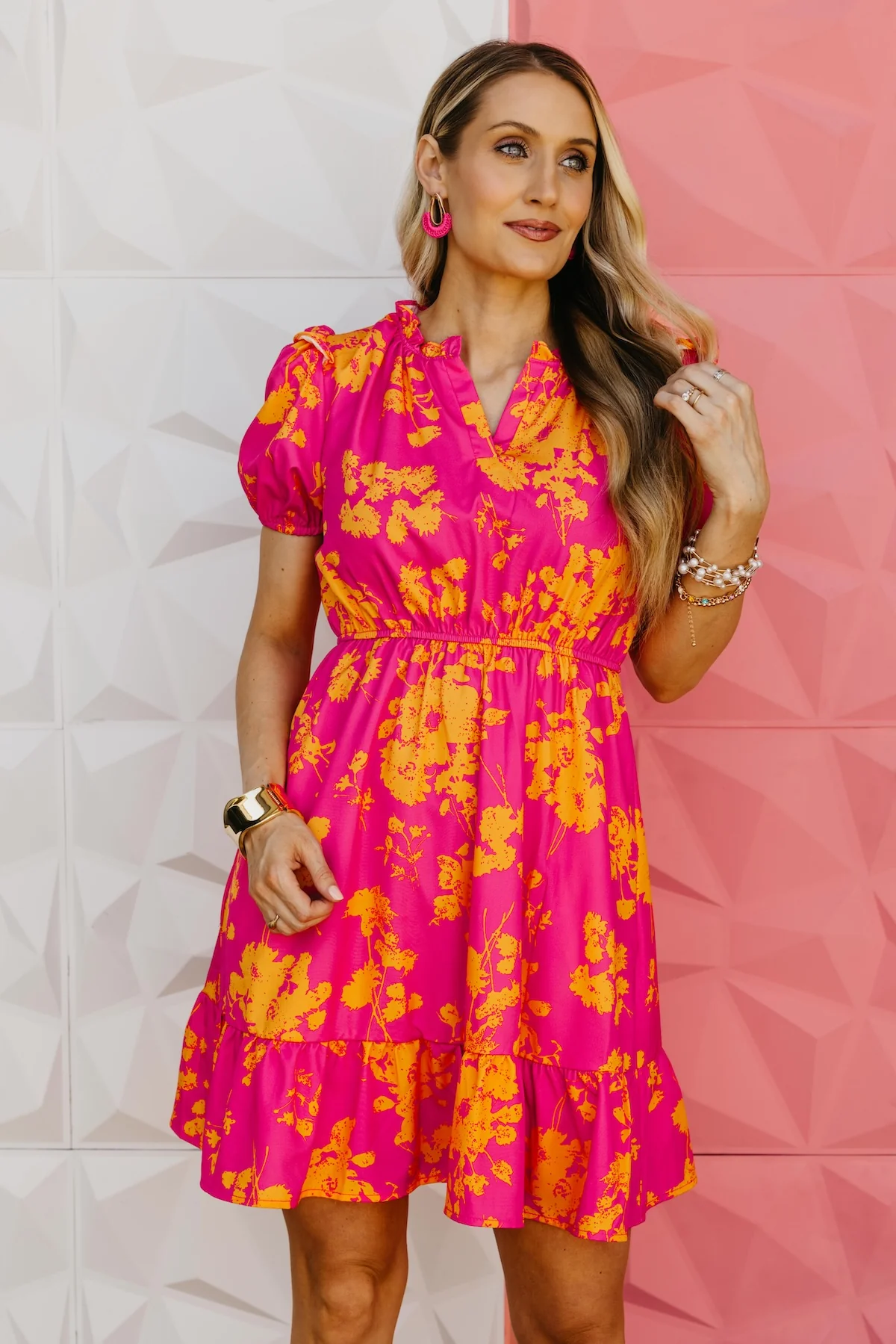 The Valeria Ruffle Neck Dress - Image 6