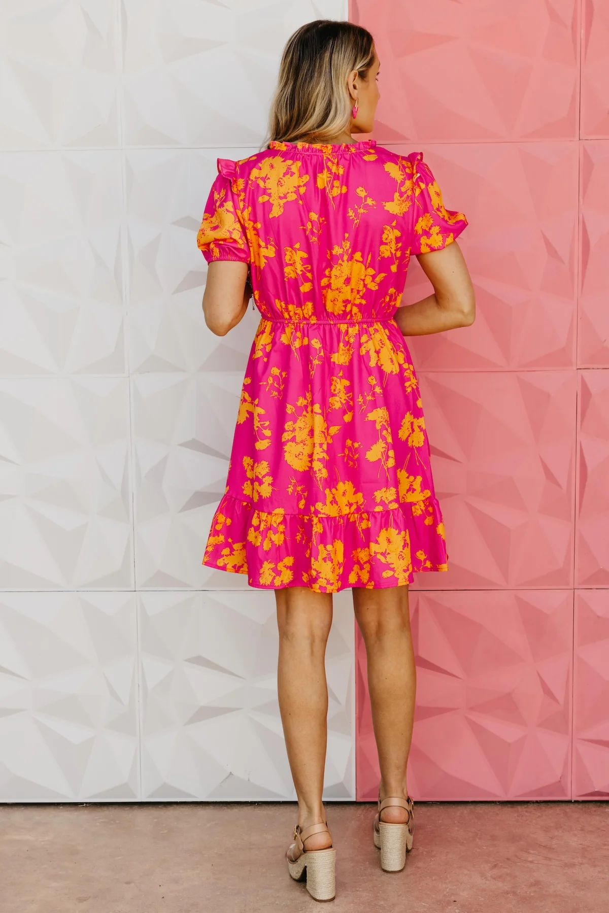The Valeria Ruffle Neck Dress - Image 9