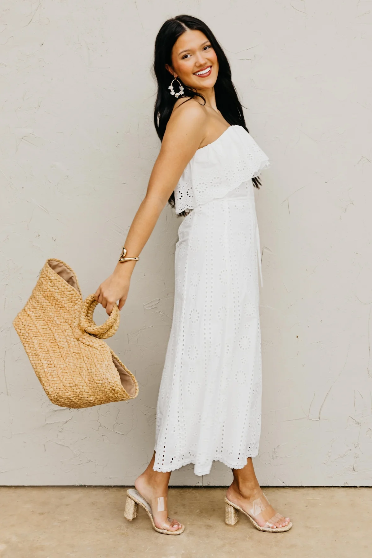 The Vanessa Eyelet Midi Dress