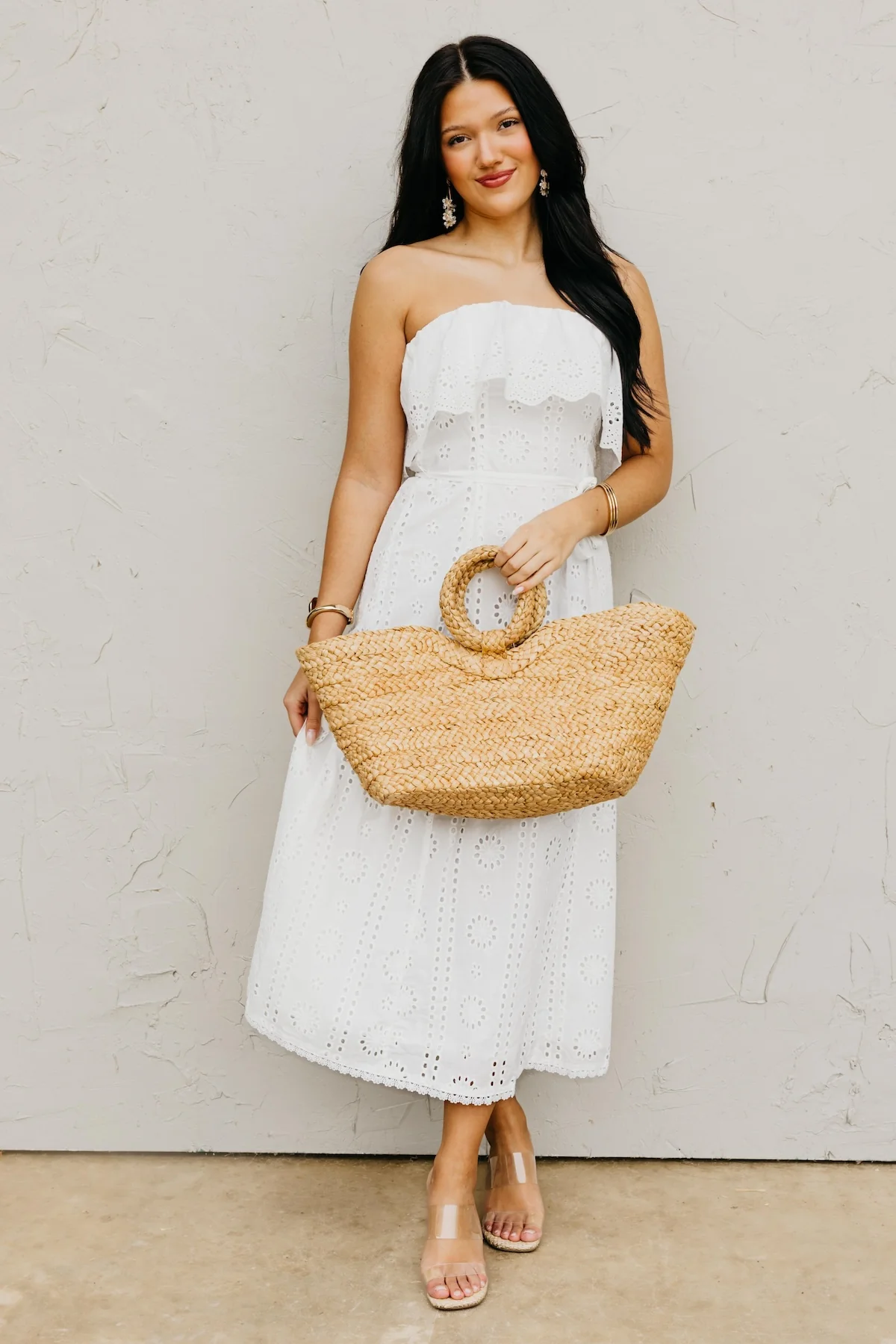 The Vanessa Eyelet Midi Dress - Image 3