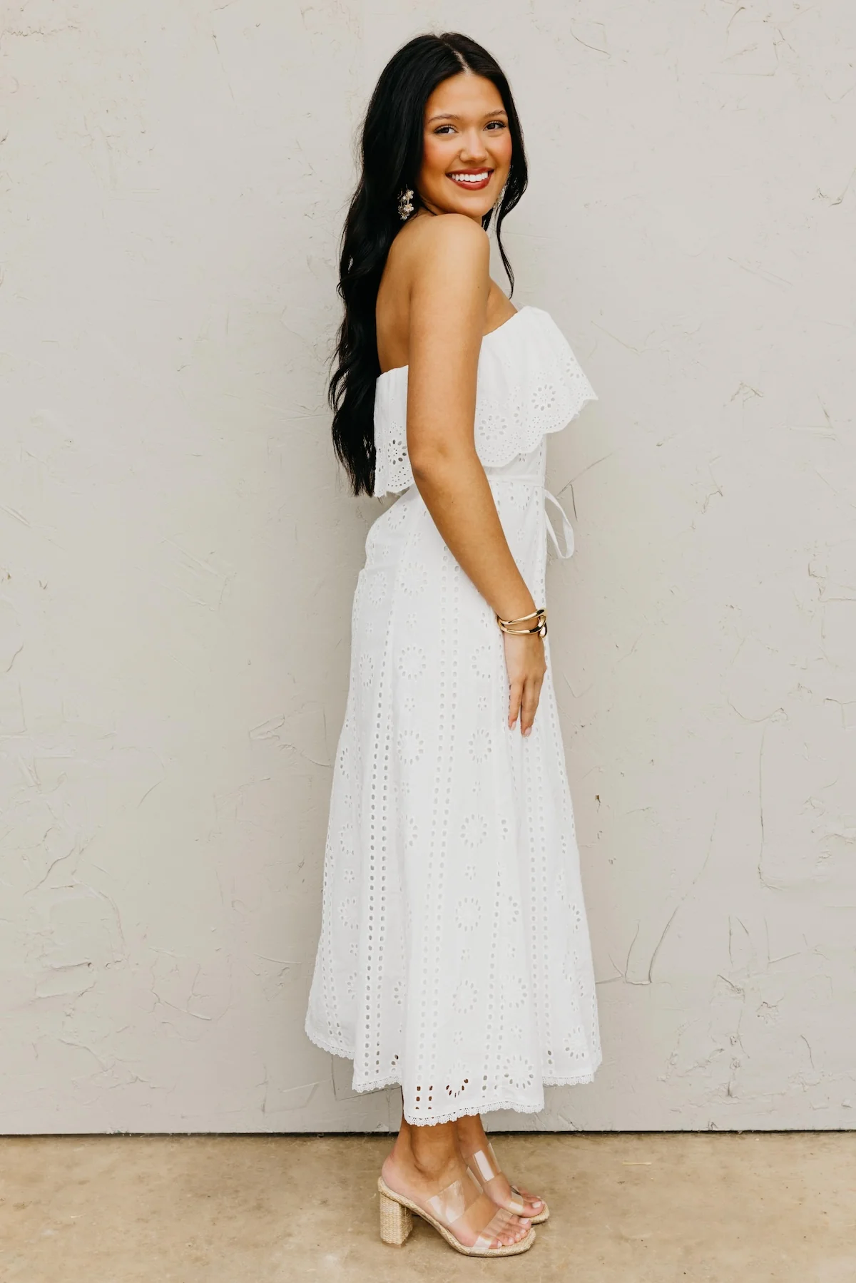 The Vanessa Eyelet Midi Dress - Image 9