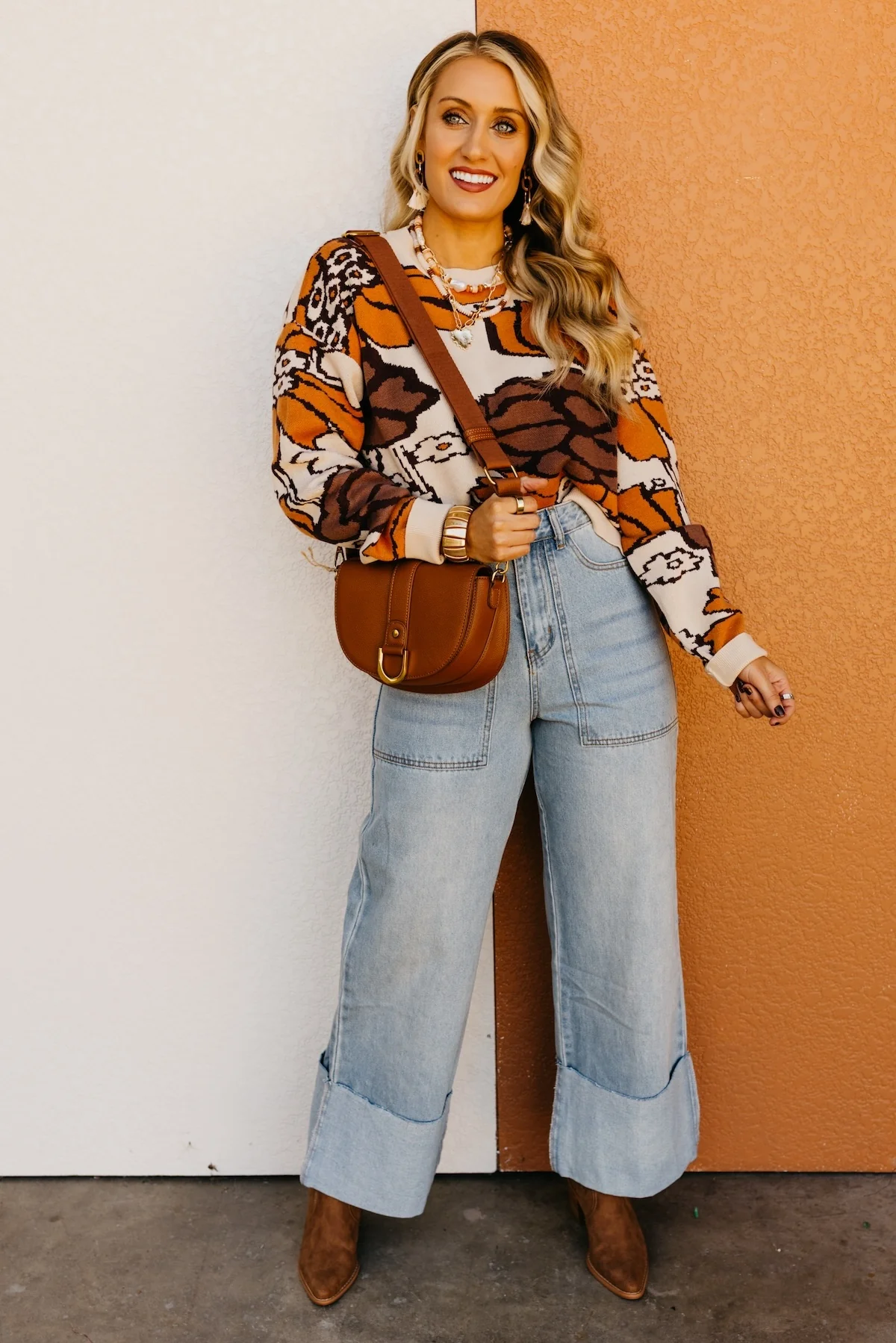 The Vivian Fall Floral Sweater - Image 2