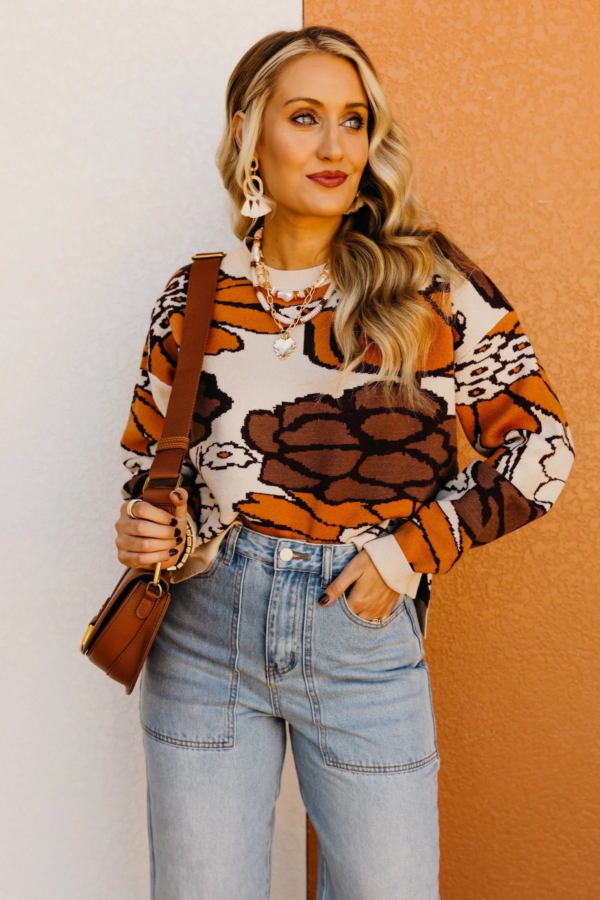 The Vivian Fall Floral Sweater - Image 3