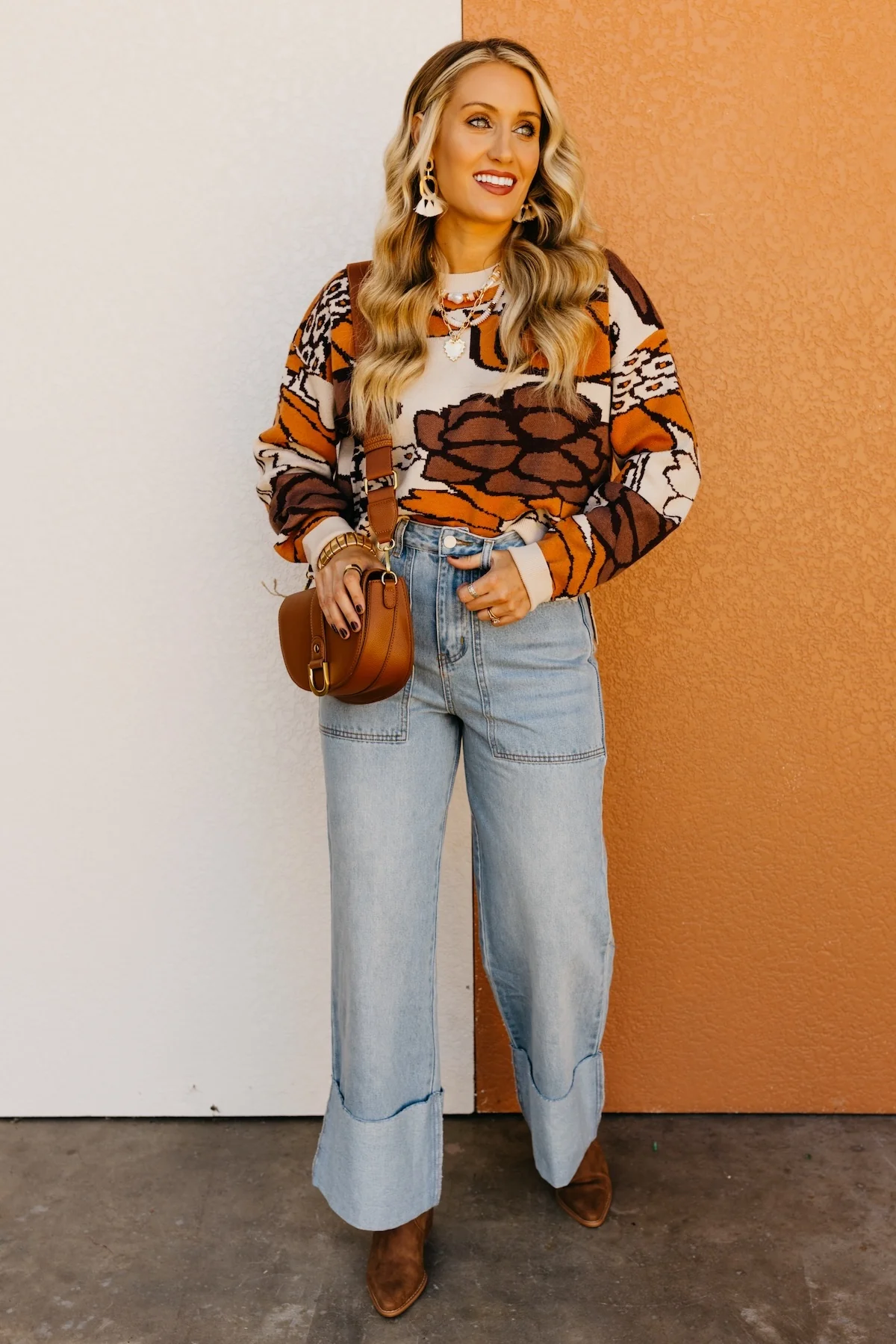The Vivian Fall Floral Sweater - Image 4