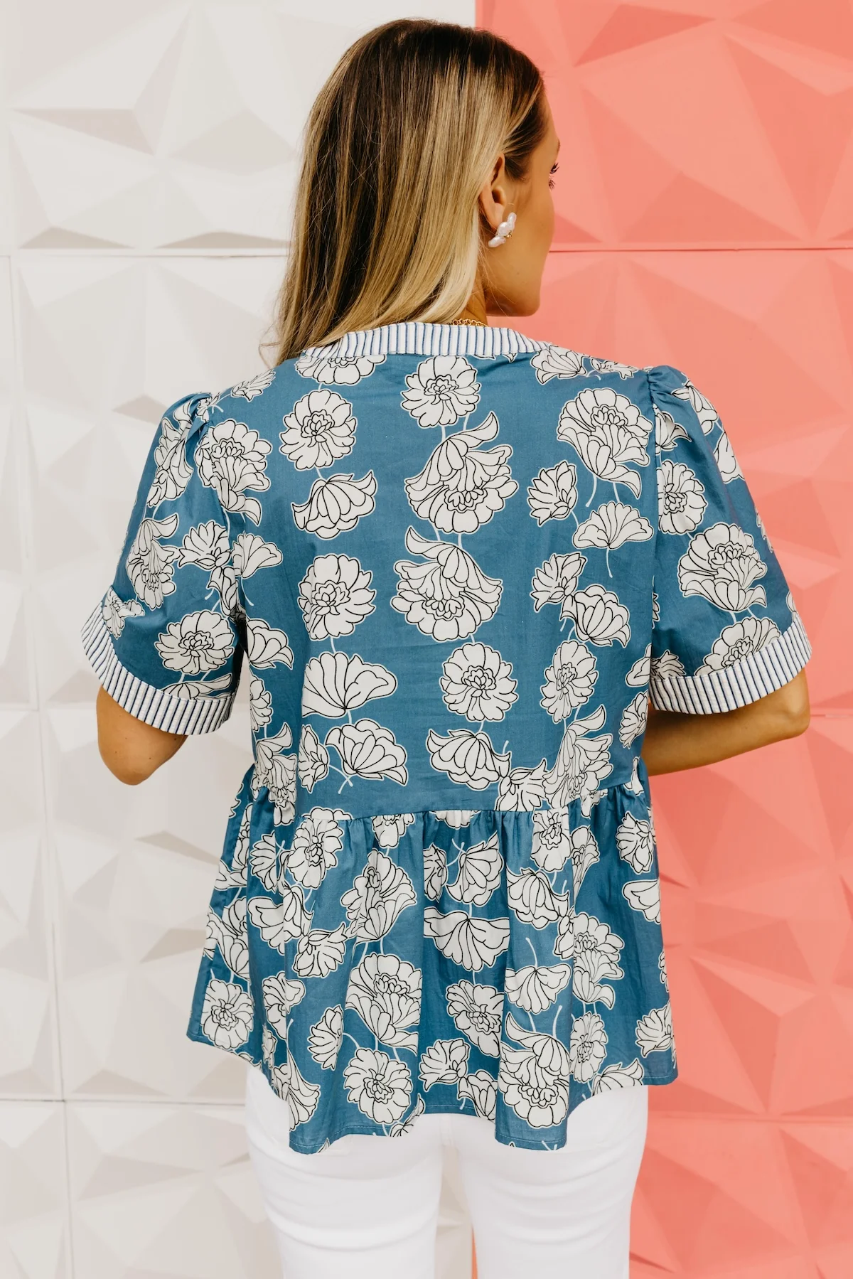 The Warren Floral Peplum Blouse - Image 10