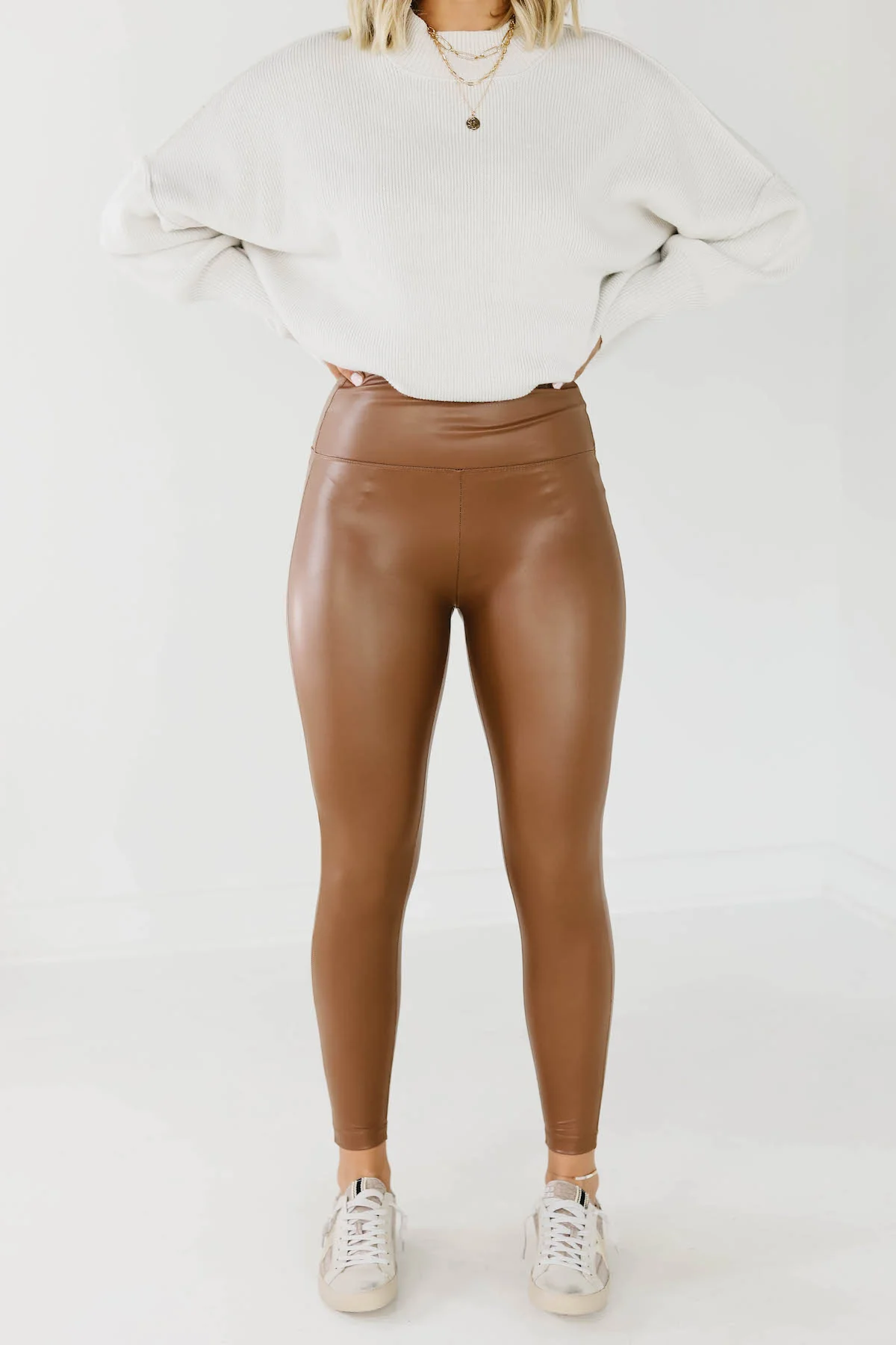 The Weston Faux Leather Leggings - Image 8