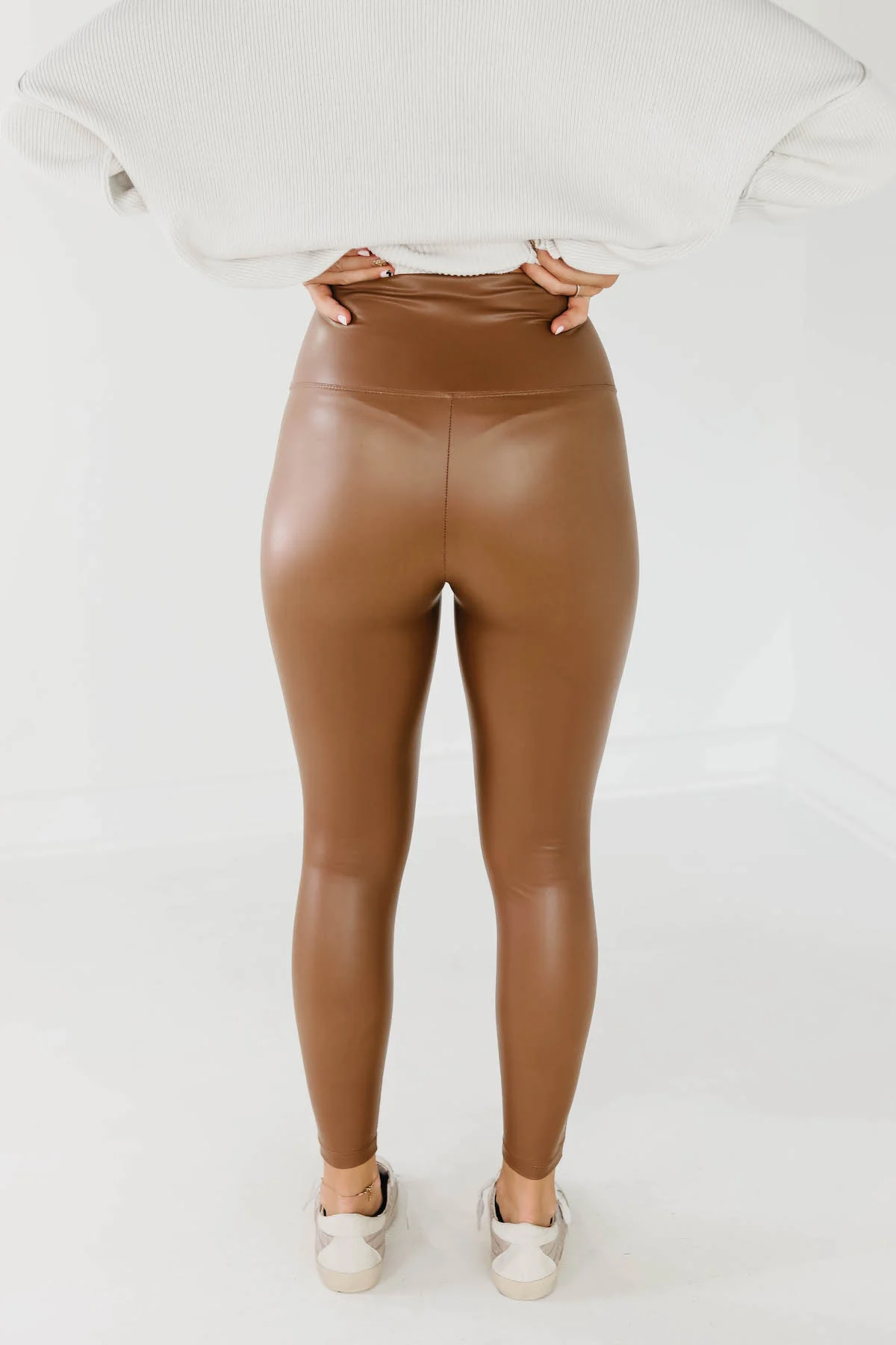 The Weston Faux Leather Leggings - Image 9