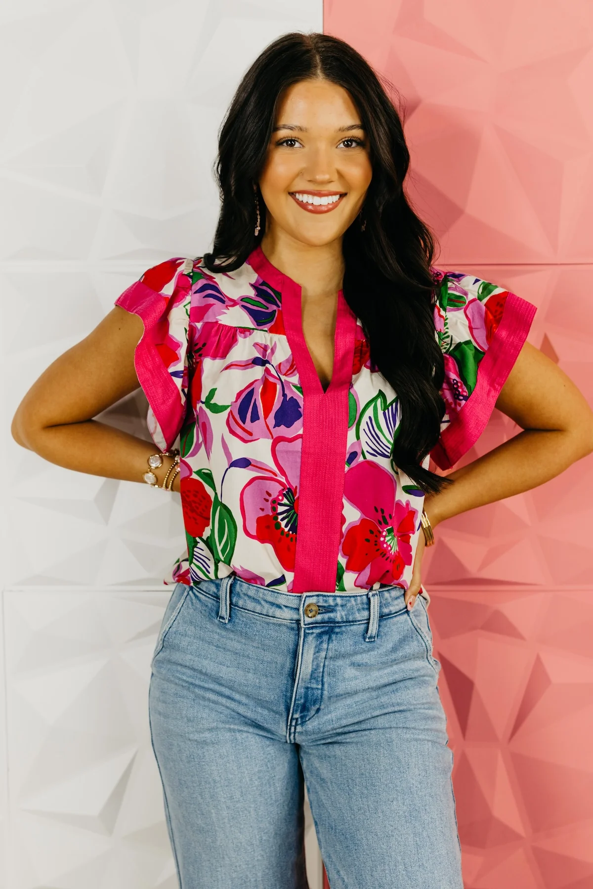 The Weston Flutter Sleeve Top - Image 6
