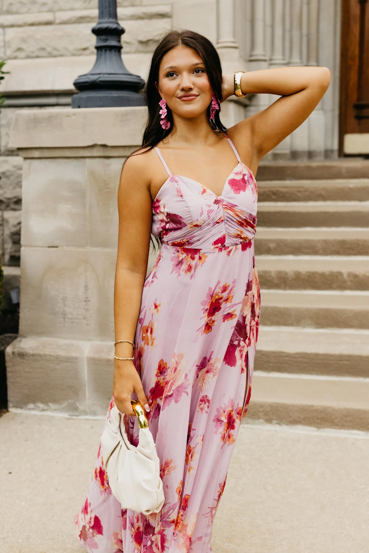 The Winston Floral Slit Maxi Dress - Image 11
