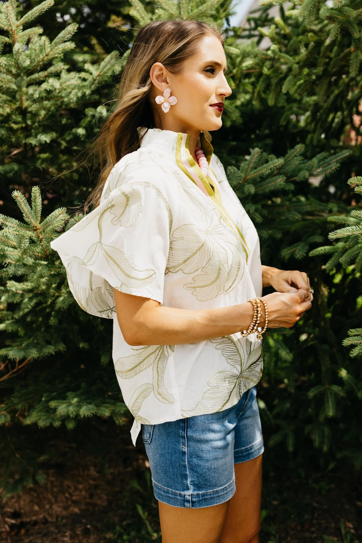 The Winter Flutter Sleeve Blouse - Image 7